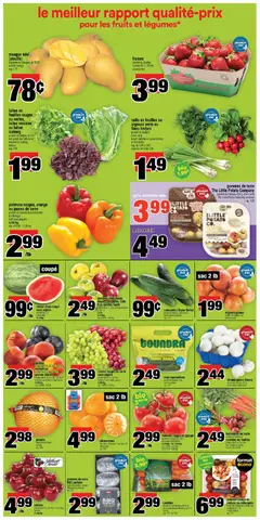 Preview of Super C weekly flyer / circulaire from shop Super C valid from Jul 16, 2026 | Page: 4 | Products: Strawberries, Cucumbers, Potatoes, Tomatoes