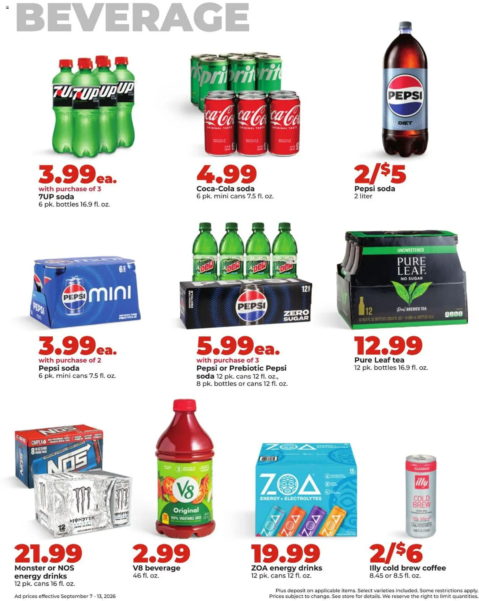 HyVee Weekly Ad - valid from 09/07/2026 | Page: 28 | Products: Coffee, Juice, Tea, Sugar