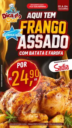 Estrela Azul ofertas Frango Assado - Pré-Visualização do folheto da loja Estrela Azul, válido de 01/10/2026