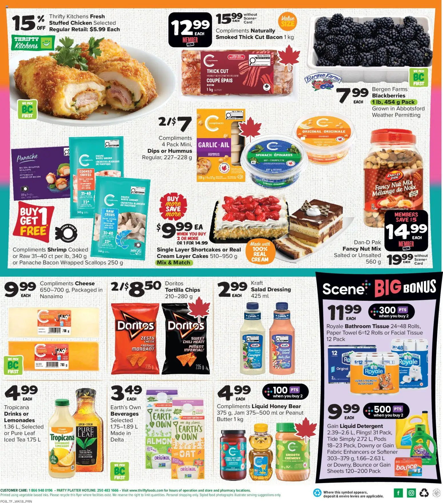Thrifty Foods flyer valid from Aug 27, 2026 | Page: 2 | Products: Tea, Tortilla chips, Food, Butter