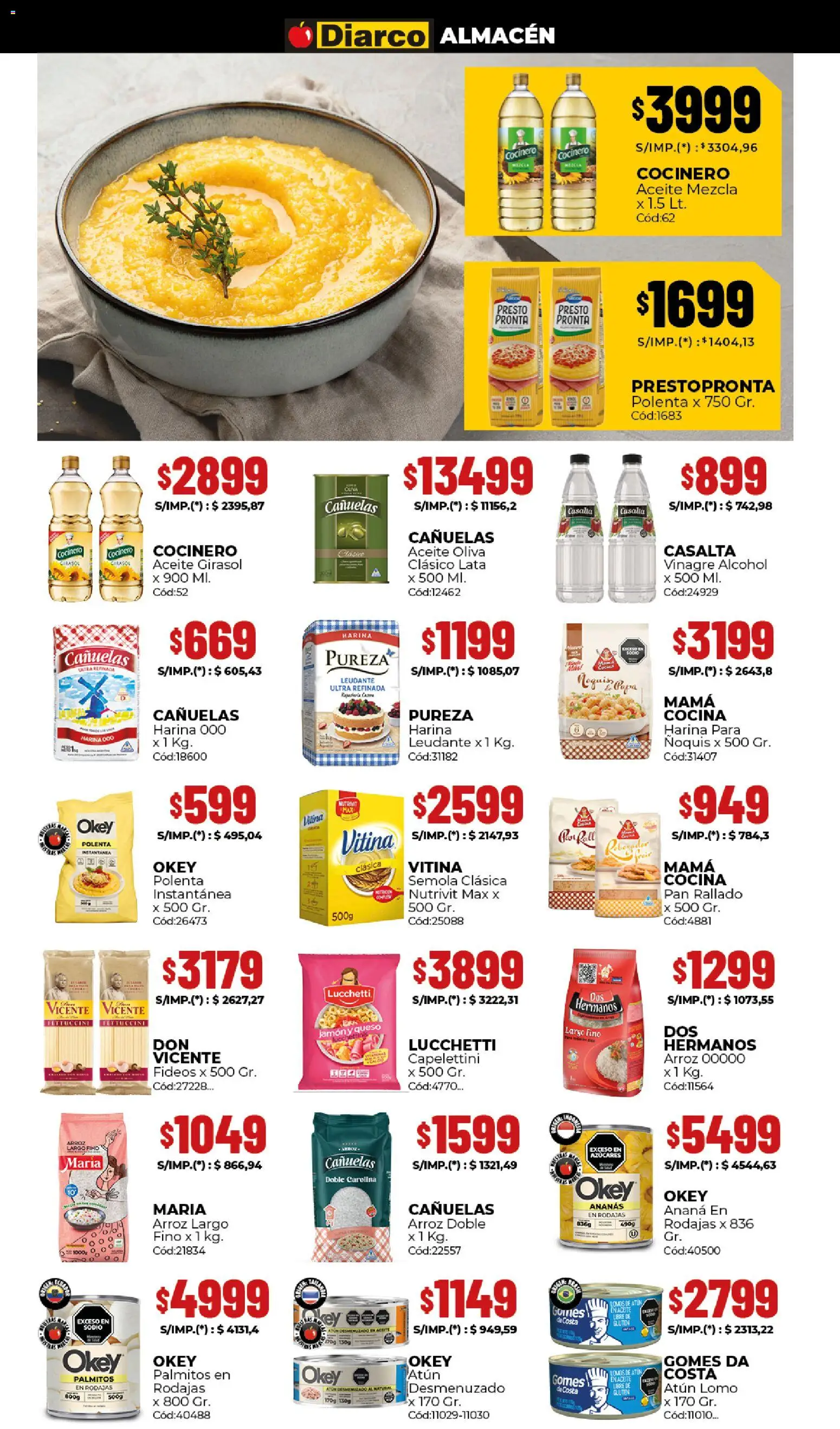 Diarco ofertas │ válido desde el 25.05.2026 | Página: 2 | Productos: Cocina, Aceite, Polenta, Oliva