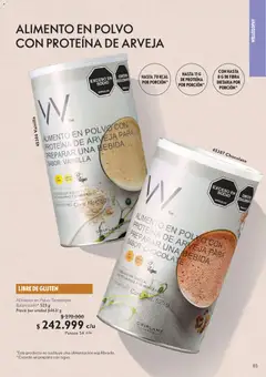 Oriflame catálogo 11 -  Vista previa de la revista de la tienda Oriflame valido desde el 01/08/2026 | Página: 85 | Productos: Polvo, Vitaminas, Chocolate