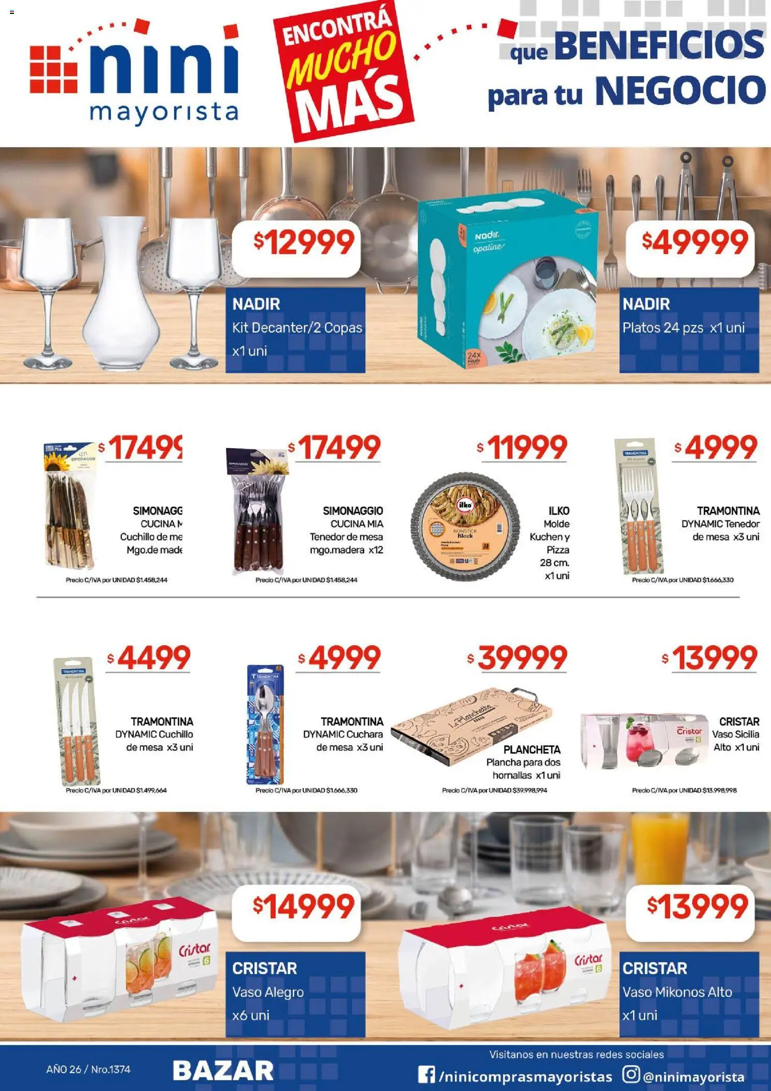 NINI Mayorista ofertas │ válido desde el 24/08/2026 | Página: 39 | Productos: Cuchara, Cuchillo, Tenedor, Pizza