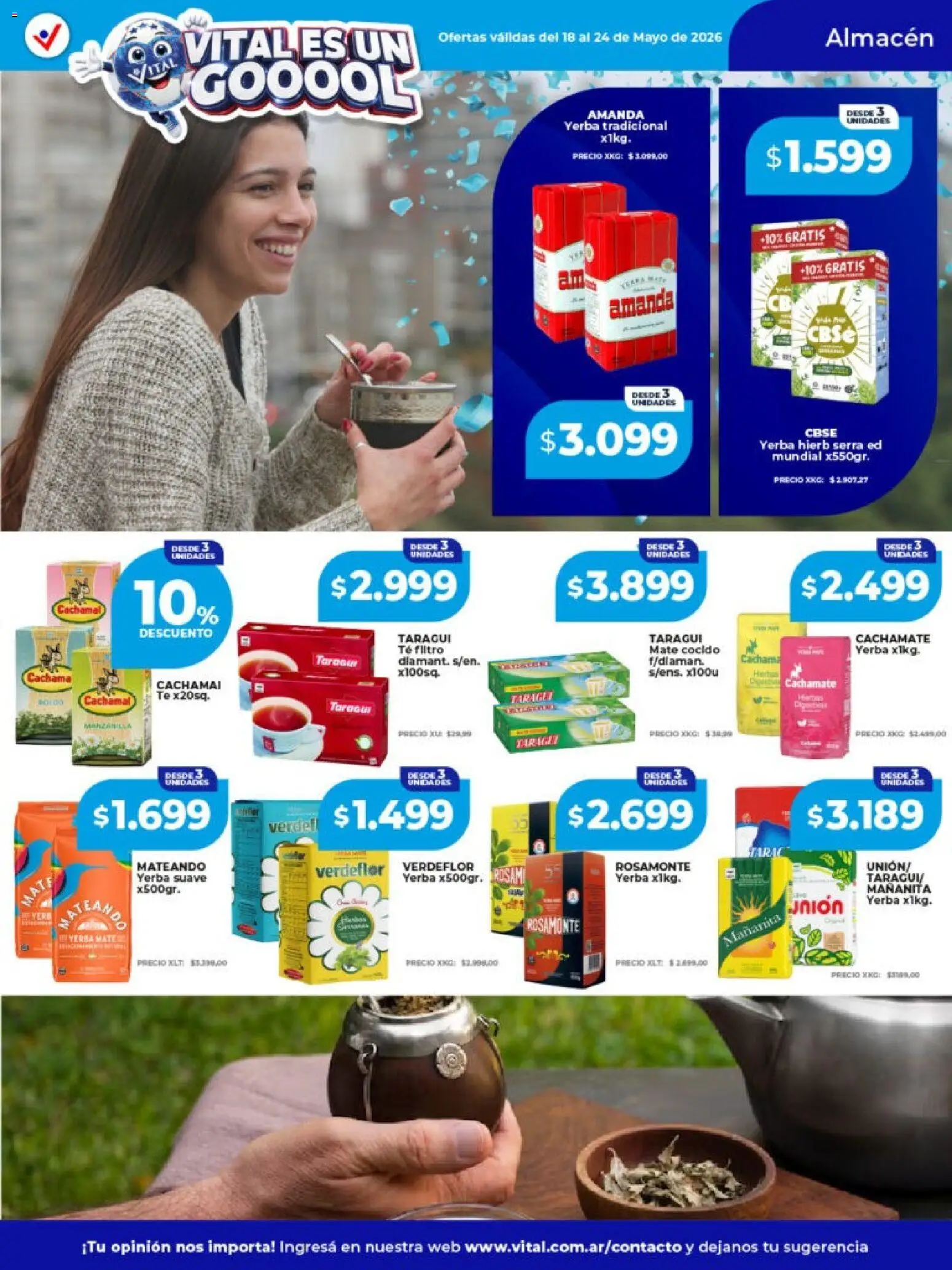 Vital - Ofertas │ válido desde el 18.05.2026 | Página: 14 | Productos: Mate, Yerba, Té, Mate cocido