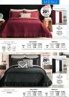 Vista previa de Colchas Concord catálogo, nuevo folleto de la tienda, válido en México a partir del 01.05.2026 | Página: 142 | Productos: Funda, Vino