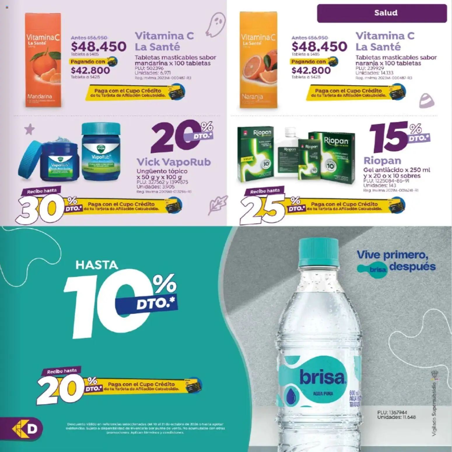 Colsubsidio revista - valida desde el 10/10/2026 | Página: 9