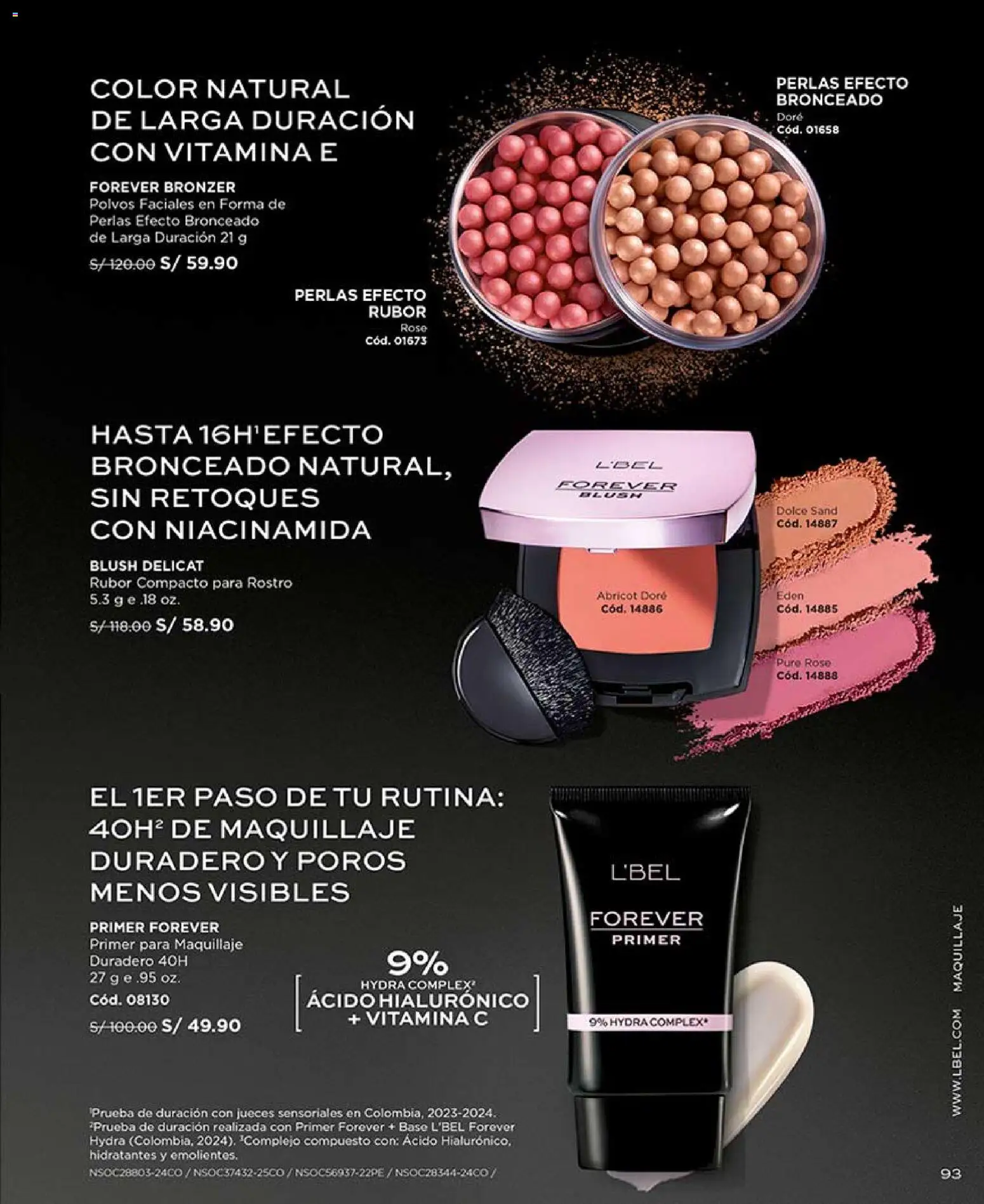 Catálogo L'Bel válido desde 04.04.2026 | Página: 93 | Productos: Maquillaje, Rubor