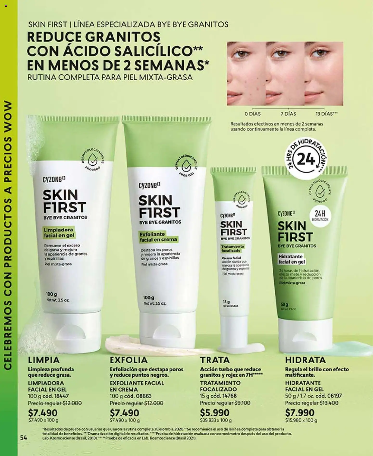 Catálogo CyZone Campaña 11 │ válido desde el 14.06.2026 | Página: 66 | Productos: Exfoliante facial, Brillo, Mate, Crema