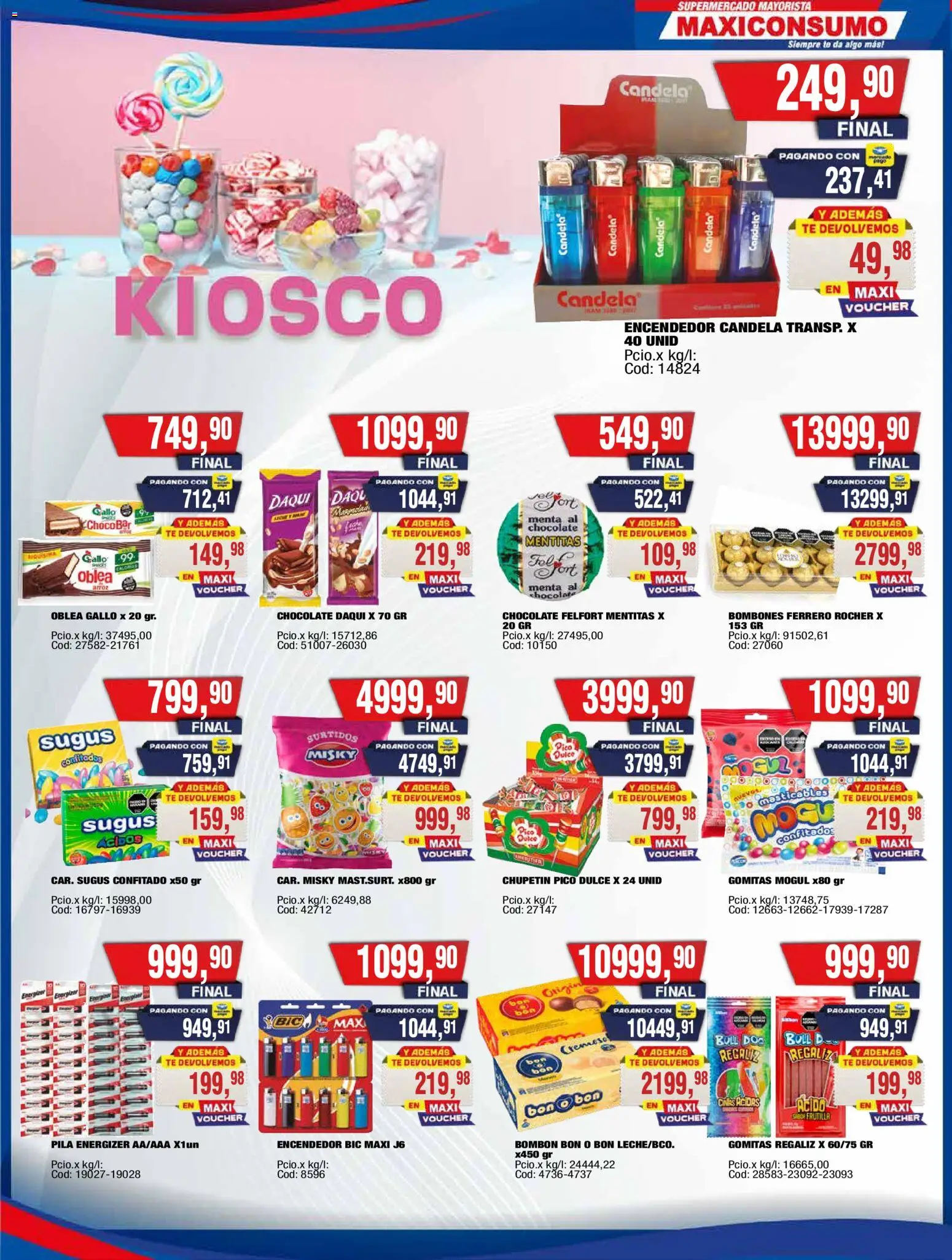 Maxiconsumo ofertas │ válido desde el 11.05.2026 | Página: 12 | Productos: Pico, Gomitas, Bombones, Té