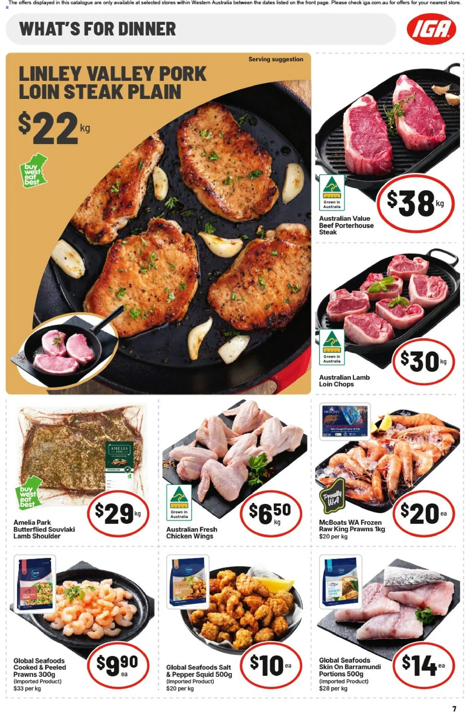 IGA catalogue - valid from 09/09/2026 | Page: 8 | Products: Lamb, Beef, Prawns, Pepper
