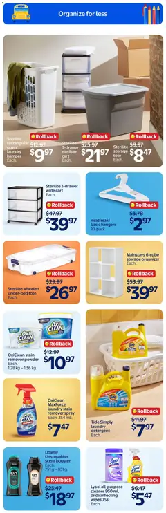 Preview of OxiClean MaxForce laundry stain remover spray Each. 354 mL., OxiClean MaxForce laundry stain remover spray from shop Walmart valid from Aug 20, 2026 | Page: 16 | Products: Powder, Stain remover, Detergent