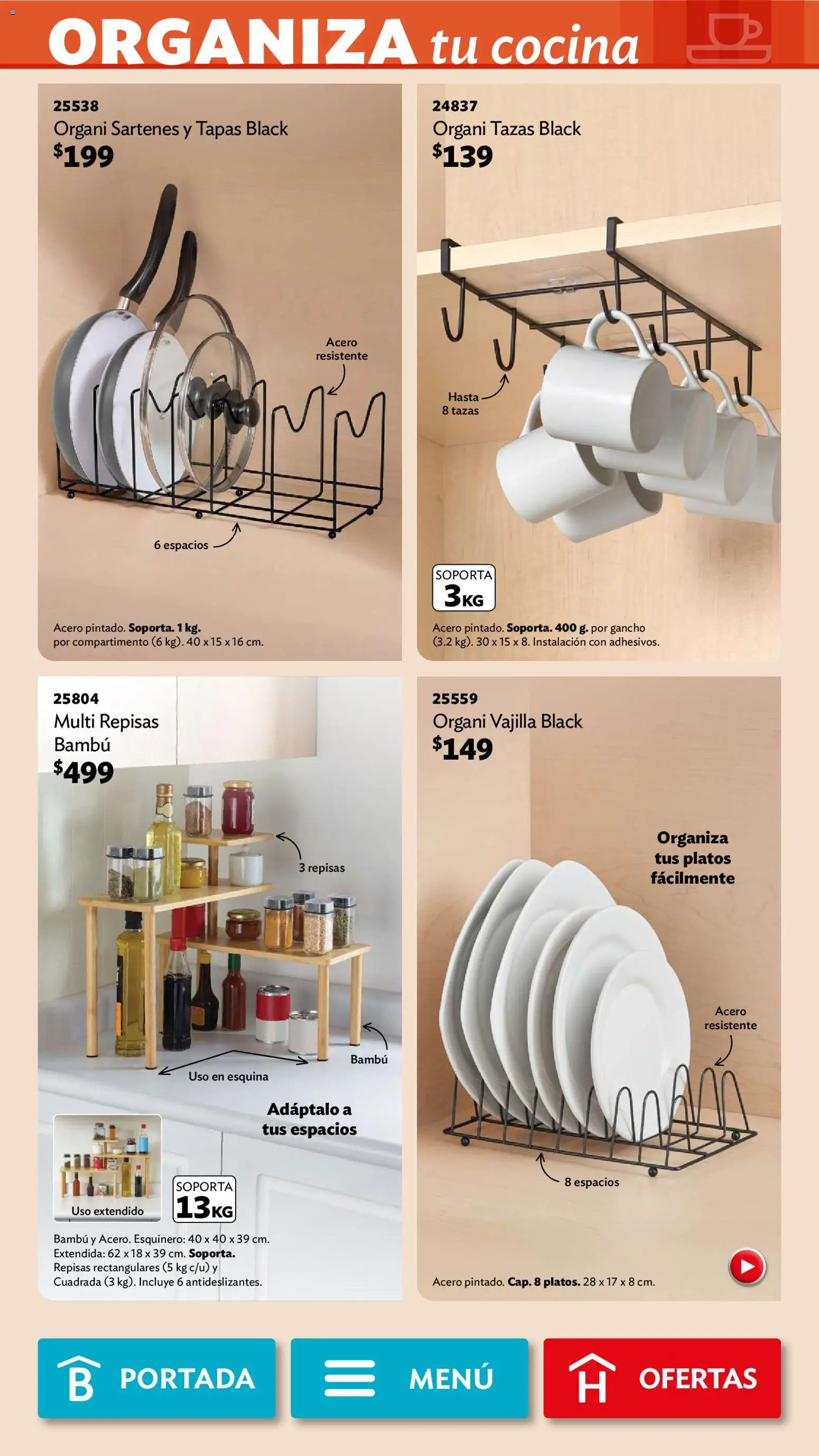 Nuevas ofertas de Betterware válidas en toda la República Mexicana desde el 02/02/2026. ¡Encuentra las mejores ofertas en Betterware campaña 2 2026! | Página: 44 | Productos: Vajilla, Cocina