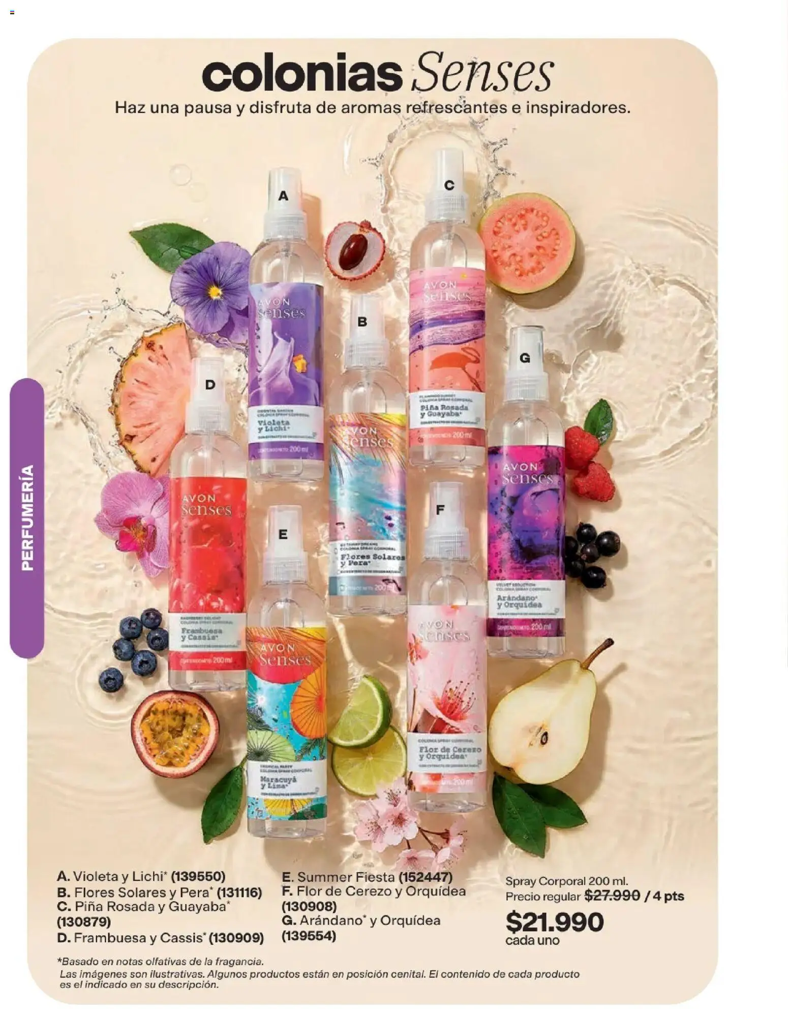 Avon revista - valida desde el 29/07/2026 | Página: 90 | Productos: Piña, Guayaba, Maracuyá