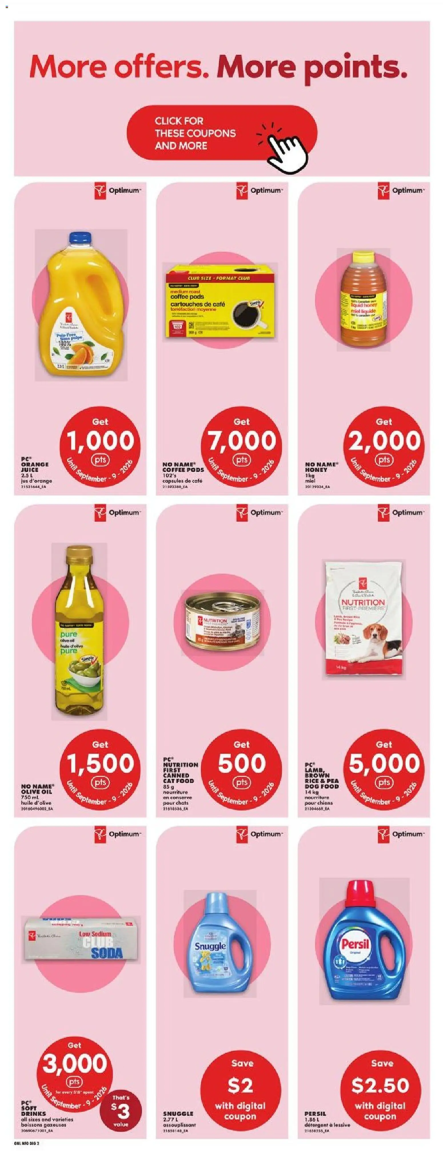 No Frills flyer valid from Aug 13, 2026 | Page: 10 | Products: Rice, Capsules, Oil, Juice