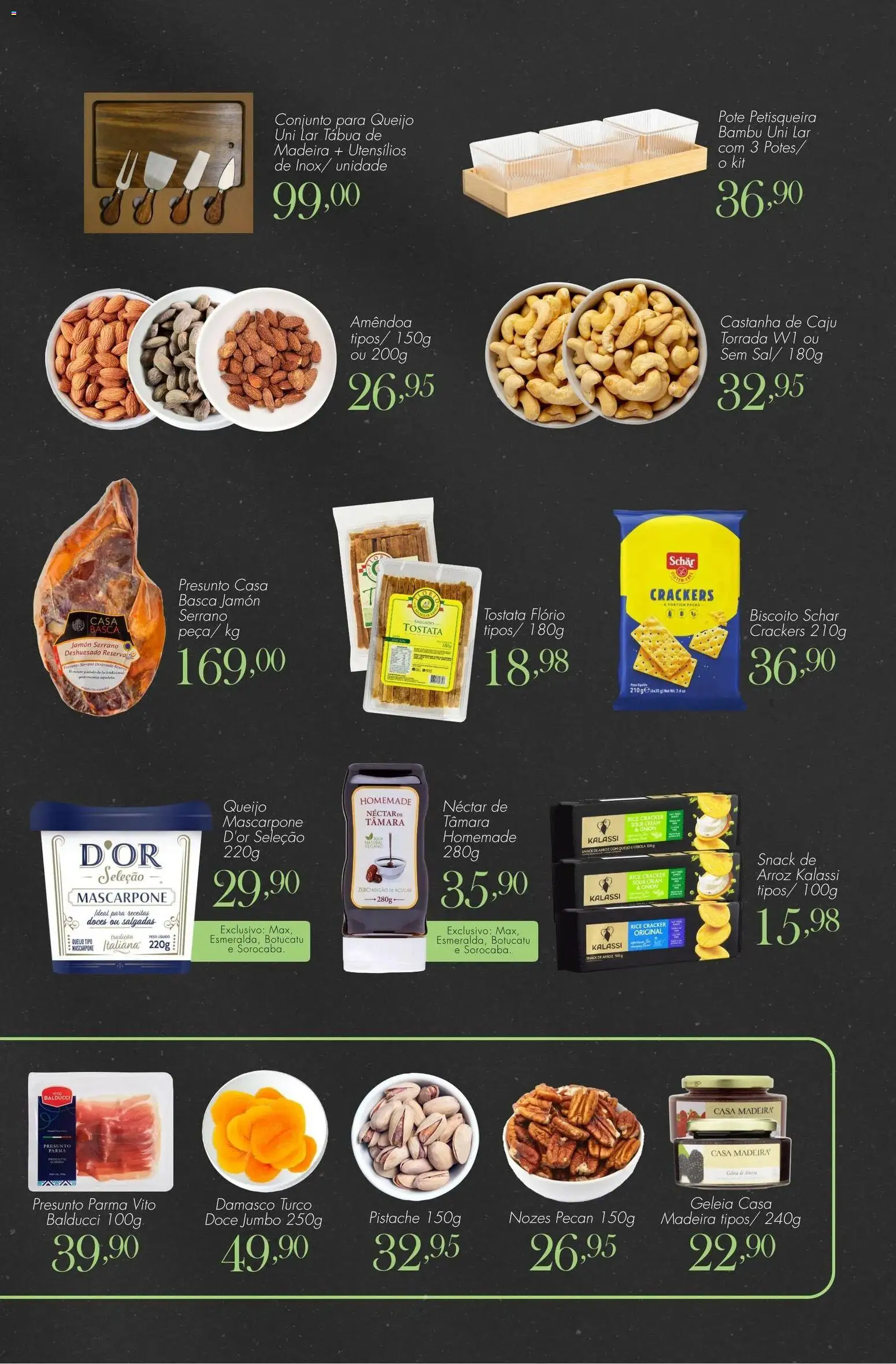 Confiança Folheto - válido de 28/07/2026 | Página: 3 | Produtos: Caju, Biscoito, Doces, Nozes