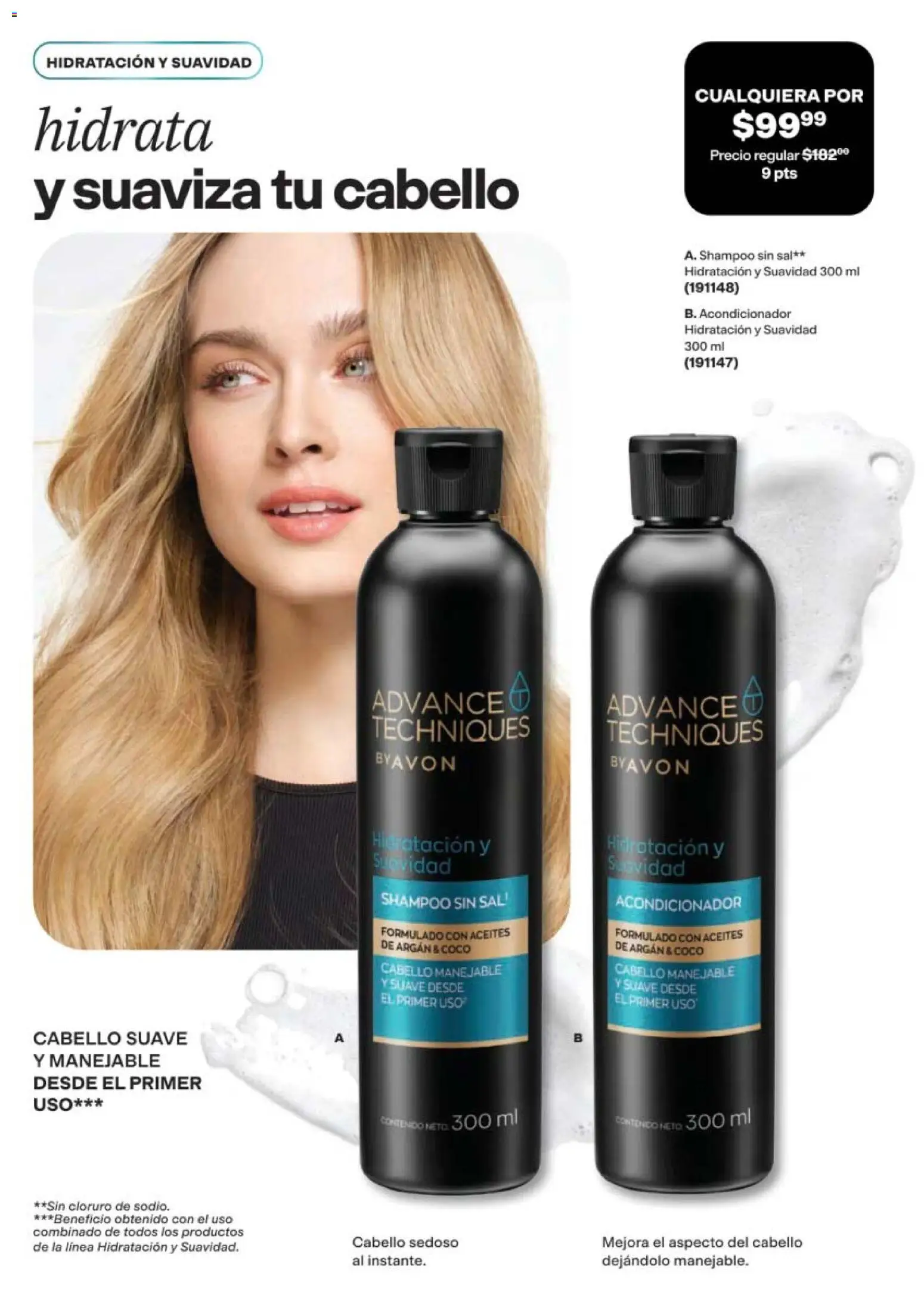 Nuevas ofertas de AVON válidas en toda la República Mexicana desde el 10/07/2026. ¡Encuentra las mejores ofertas en AVON campaña 11 2026! | Página: 151 | Productos: Coco, Sal, Shampoo, Acondicionador