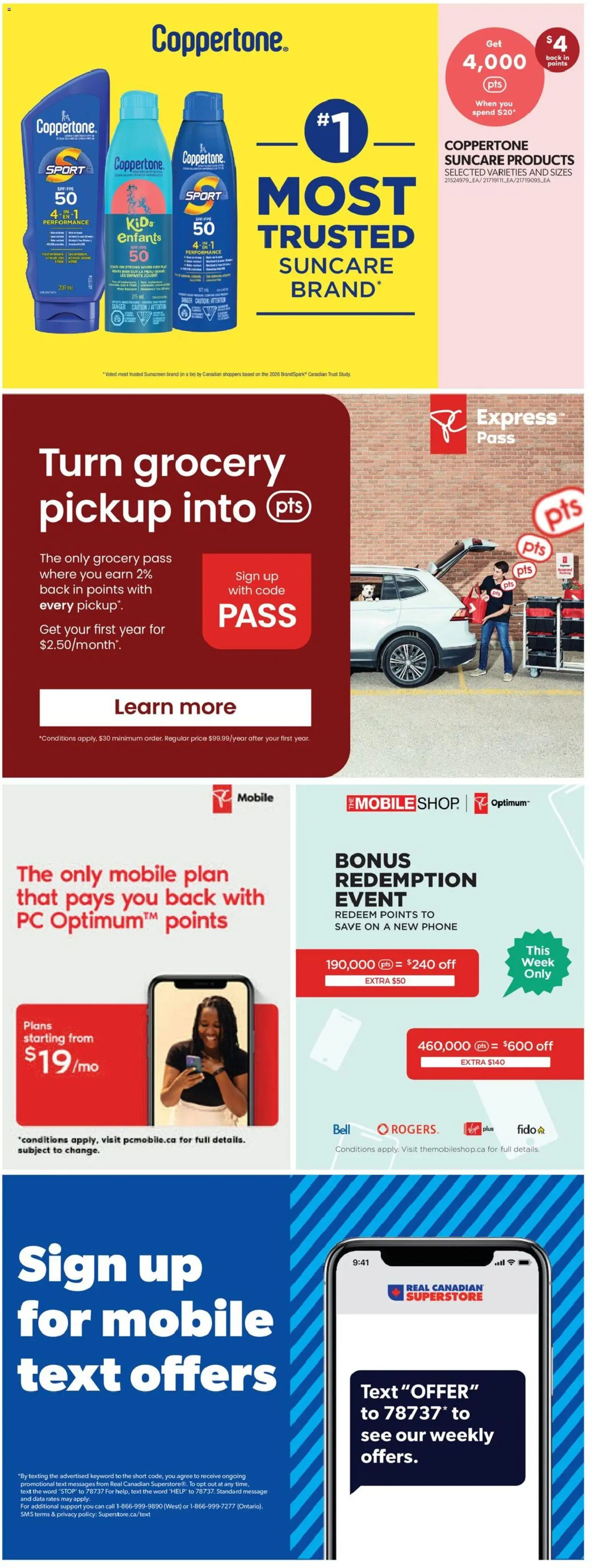 Real Canadian Superstore flyer valid from 21.05.2026 | Page: 44 | Products: Phone, PC, Sunscreen