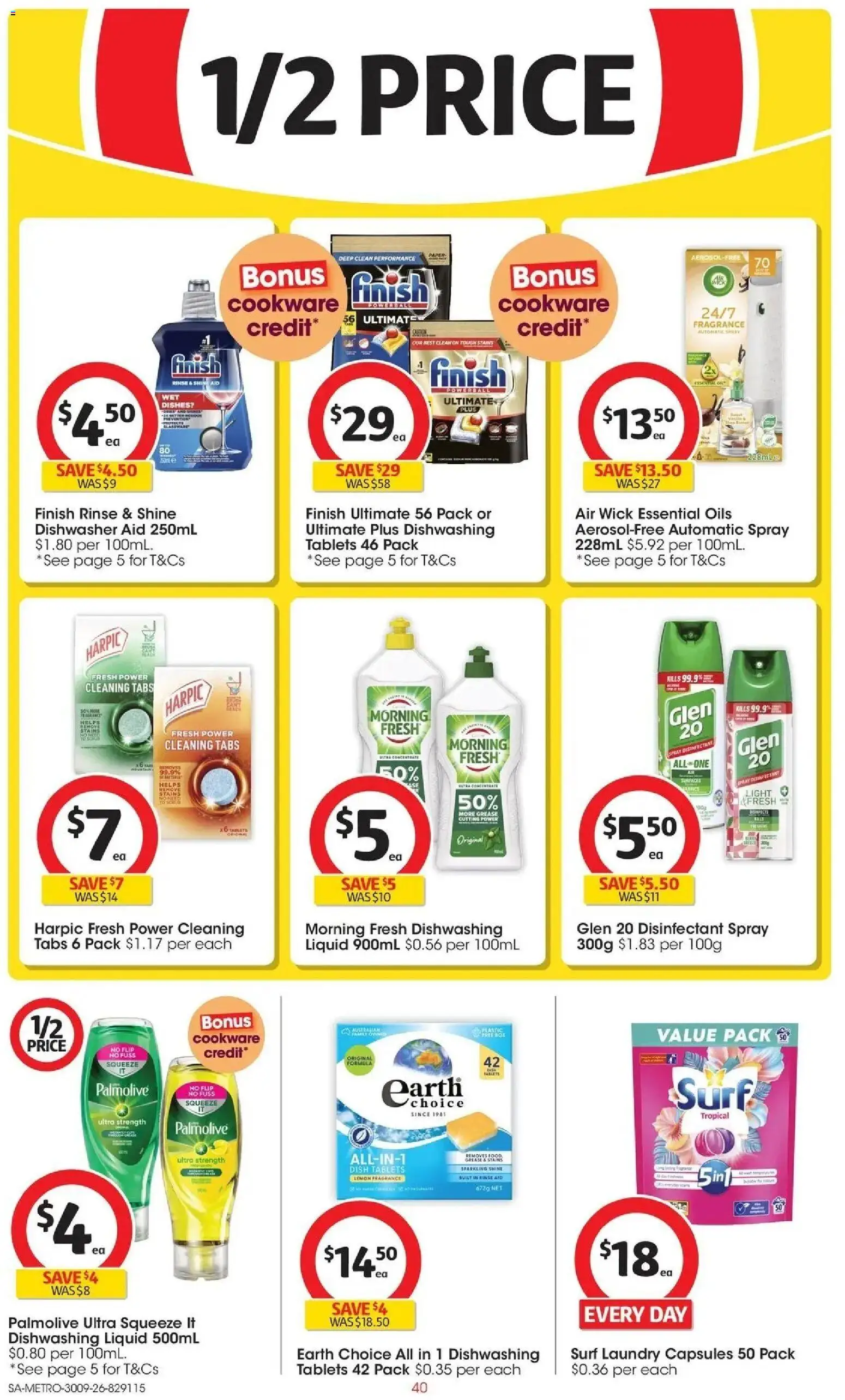 Coles catalogue - valid from 30/09/2026 | Page: 40 | Products: Cookware, Capsules, Laundry, Tablets
