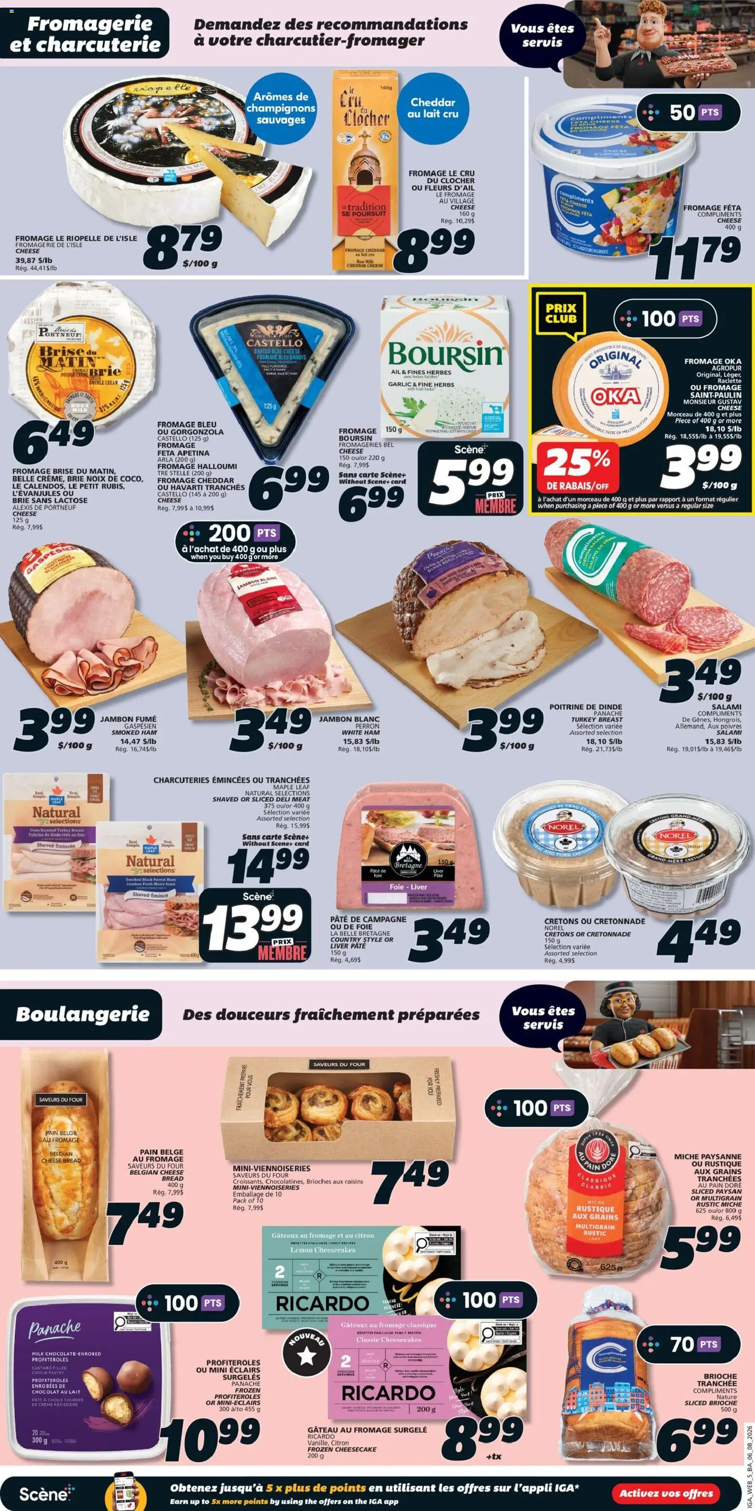 IGA flyer valid from Aug 6, 2026 | Page: 8 | Products: Cream, Turkey, Butter, Salami