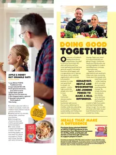 Preview of Woolworths Fresh Ideas magazine - valid from 01.05.2026 | Page: 89 | Products: Milk, Yoghurt, Oats, Raisins