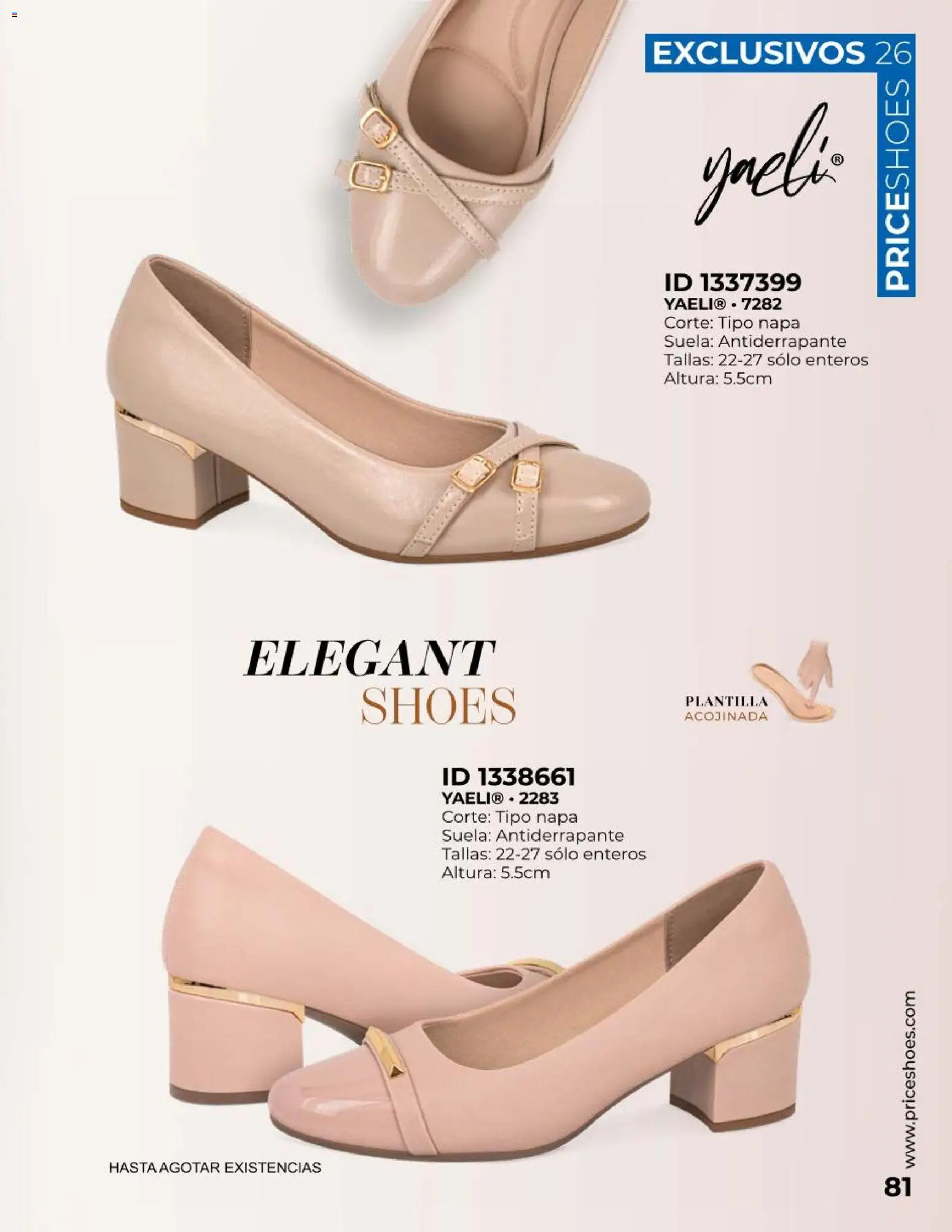 Nuevas ofertas de Price Shoes válidas en toda la República Mexicana desde el 01/10/2026. ¡Encuentra las mejores ofertas en Price Shoes catálogo Exclusivos! | Página: 81