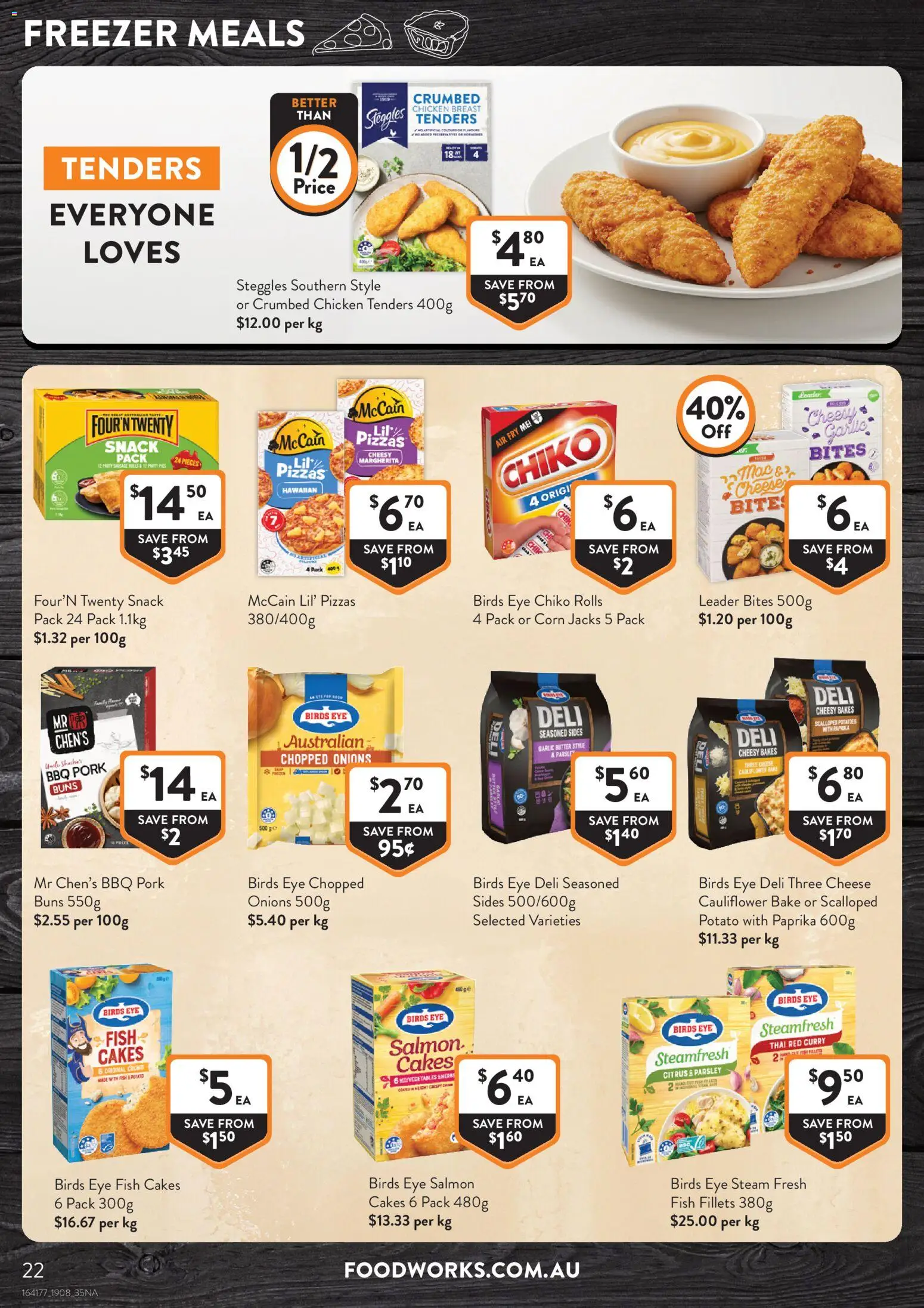 Foodworks catalogue - valid from 18/08/2026 | Page: 22 | Products: Chicken, Pork, Cauliflower, Citrus