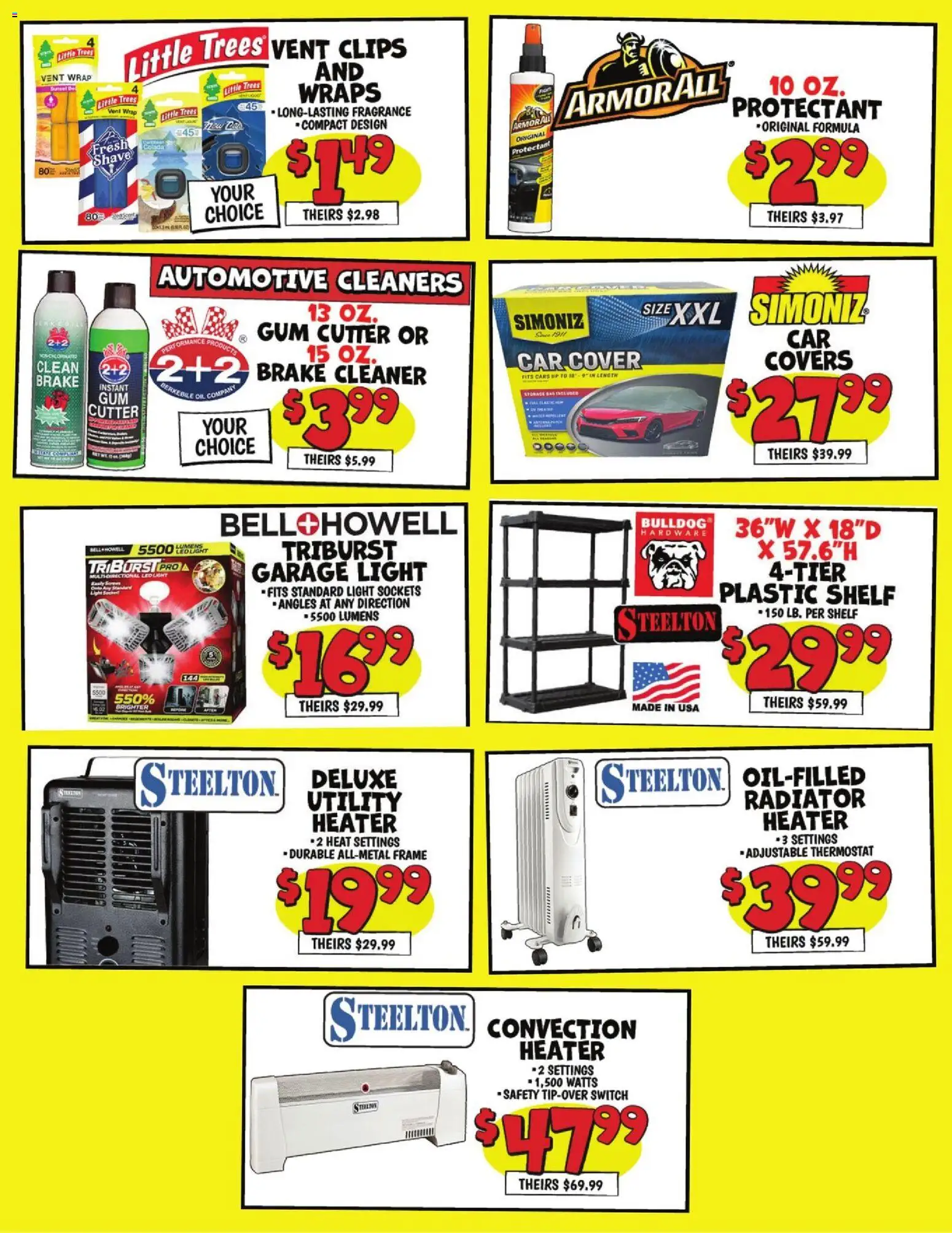 Ollie's Ad 2 - valid from 09/23/2026 | Page: 3 | Products: Radiator, Fragrance, Switch, Car Cover