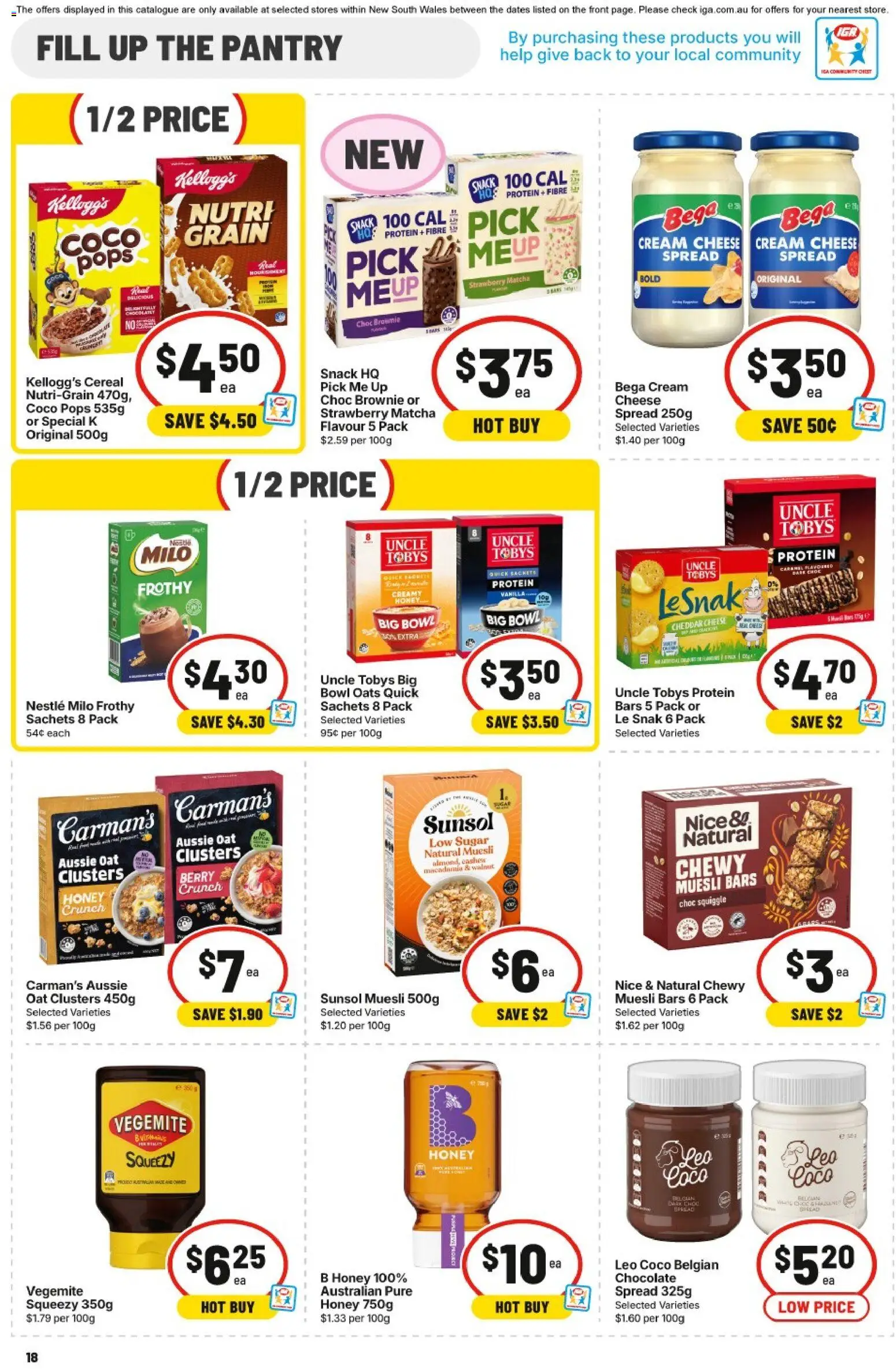 IGA catalogue - valid from 17.06.2026 | Page: 16 | Products: Potatoes, Oats, Cereal, Safe