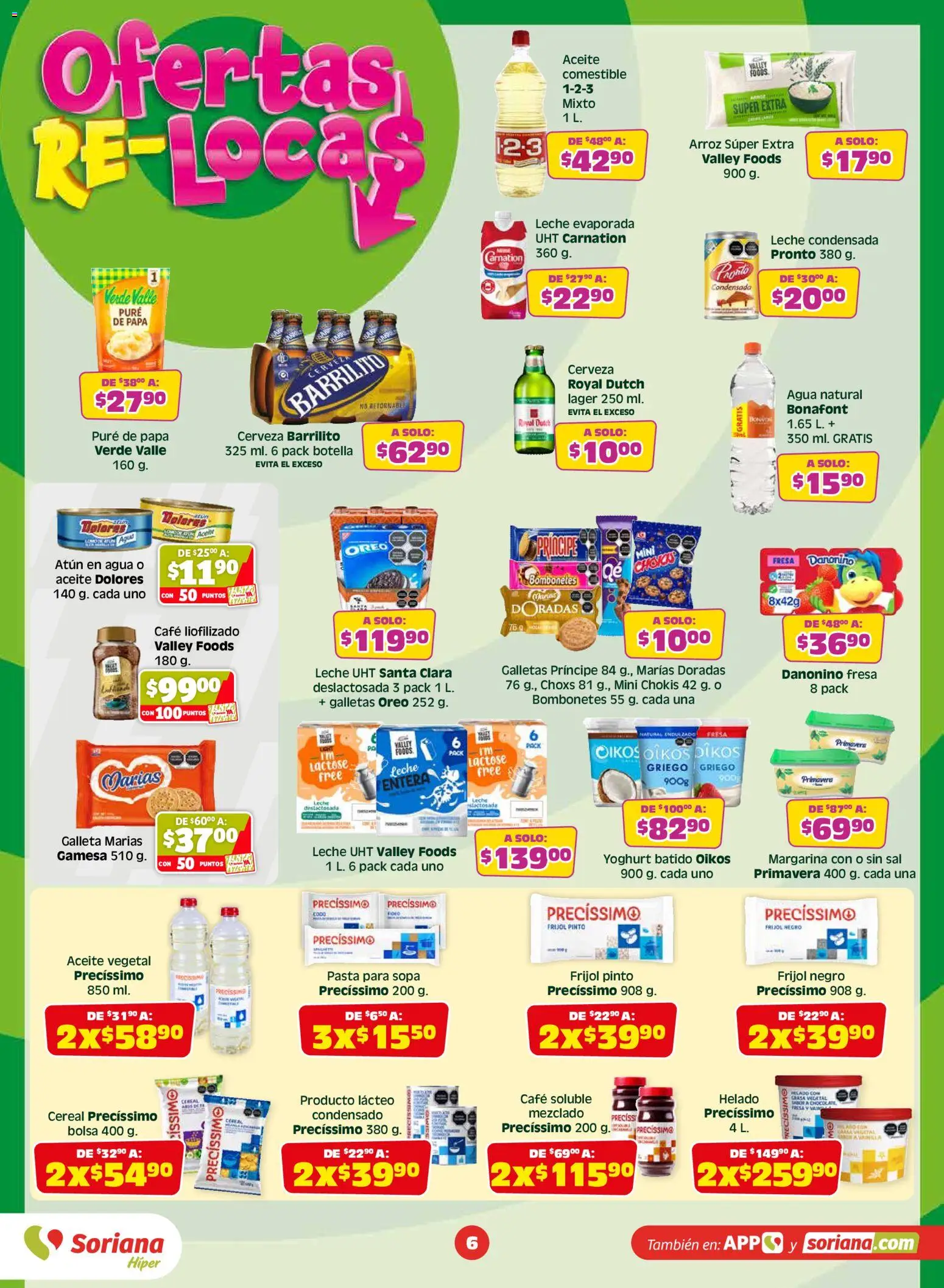 Nuevas ofertas de Soriana válidas en toda la República Mexicana desde el 19.06.2026. ¡Encuentra las mejores ofertas en Soriana folleto! | Página: 6