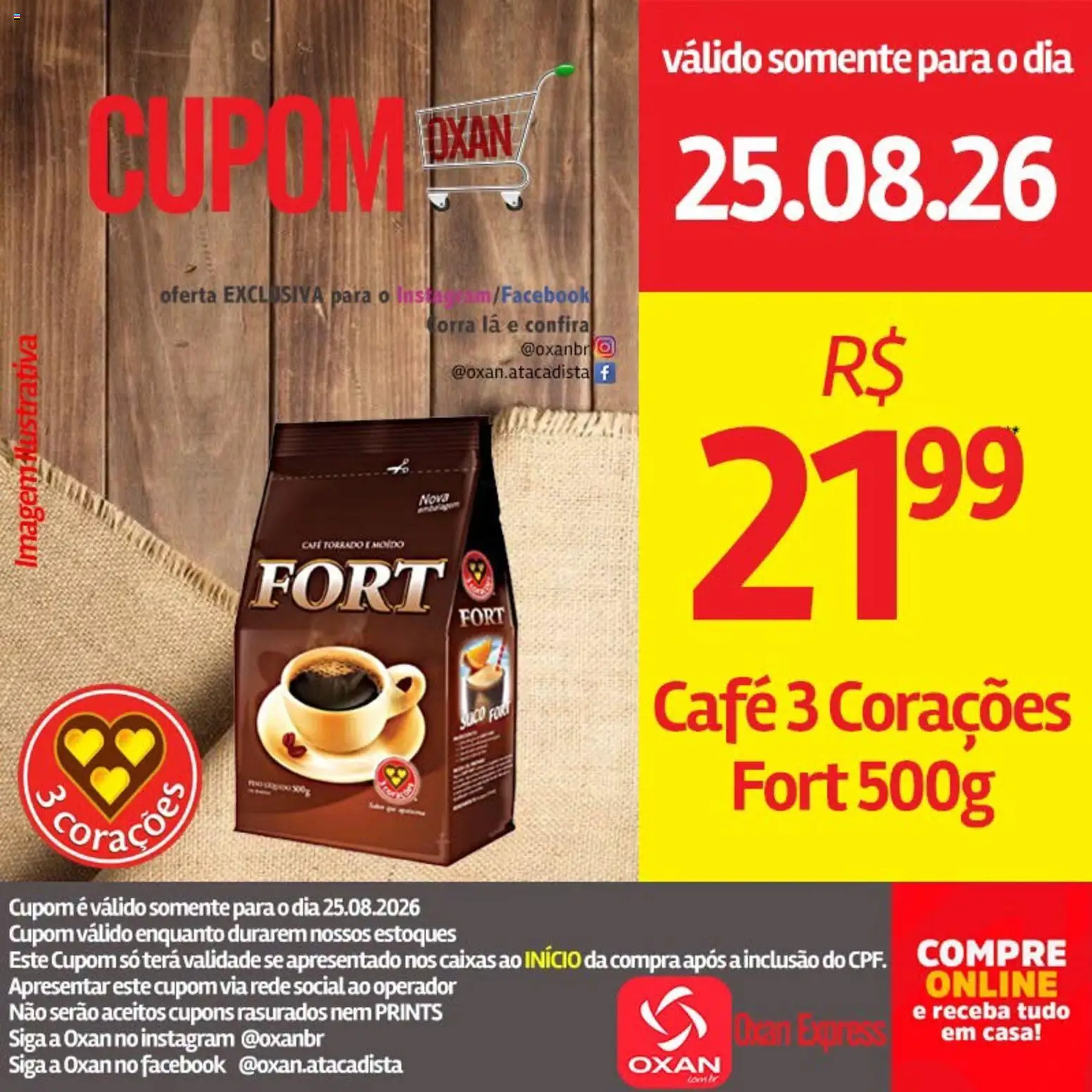 Oxan Atacadista Folheto - válido de 25/08/2026 | Página: 7 | Produtos: Café