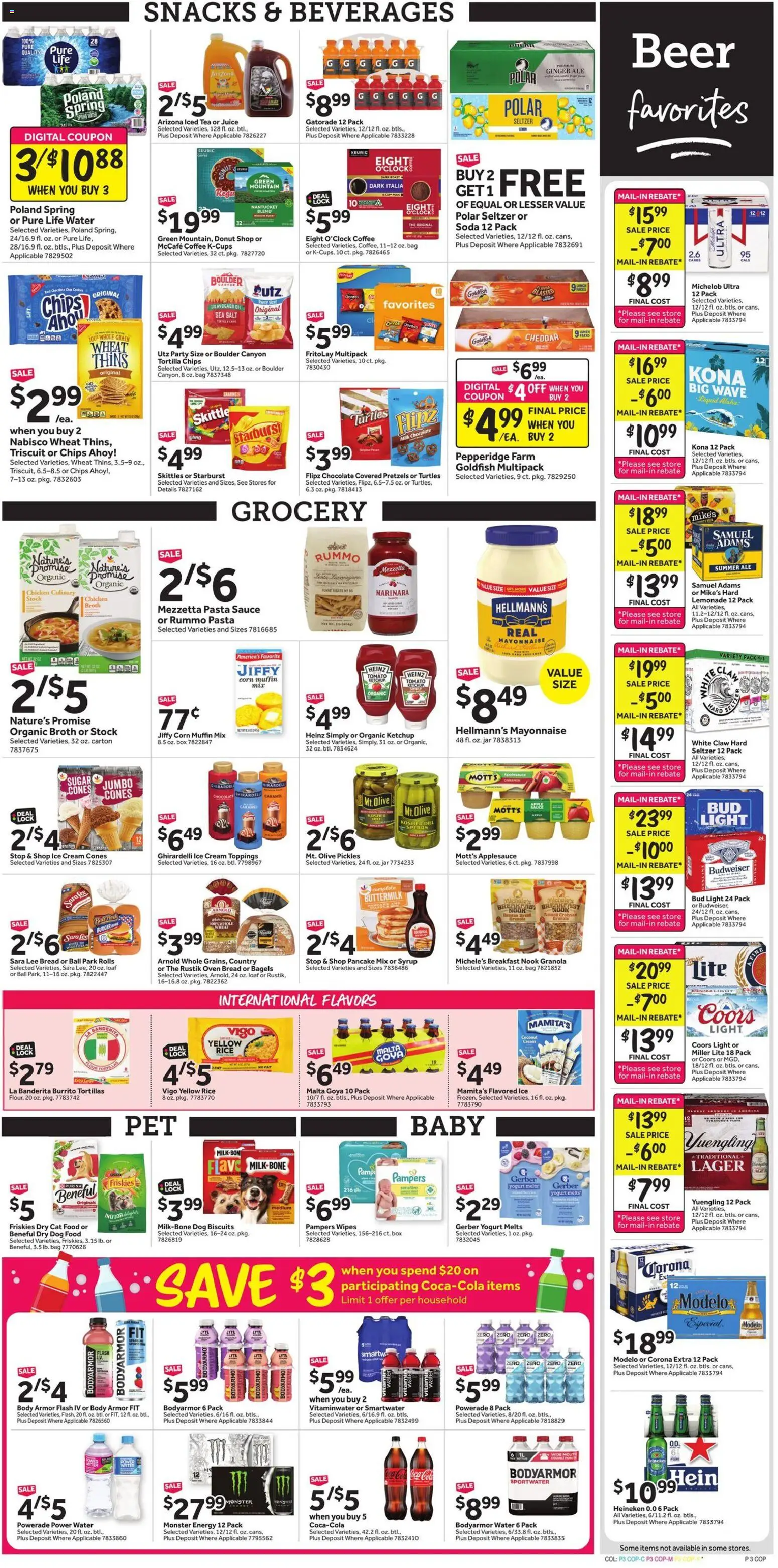 Stop & Shop Weekly Circular - NY - valid from 07/24/2026 | Page: 5 | Products: Bread, Cream, Water, Sauce