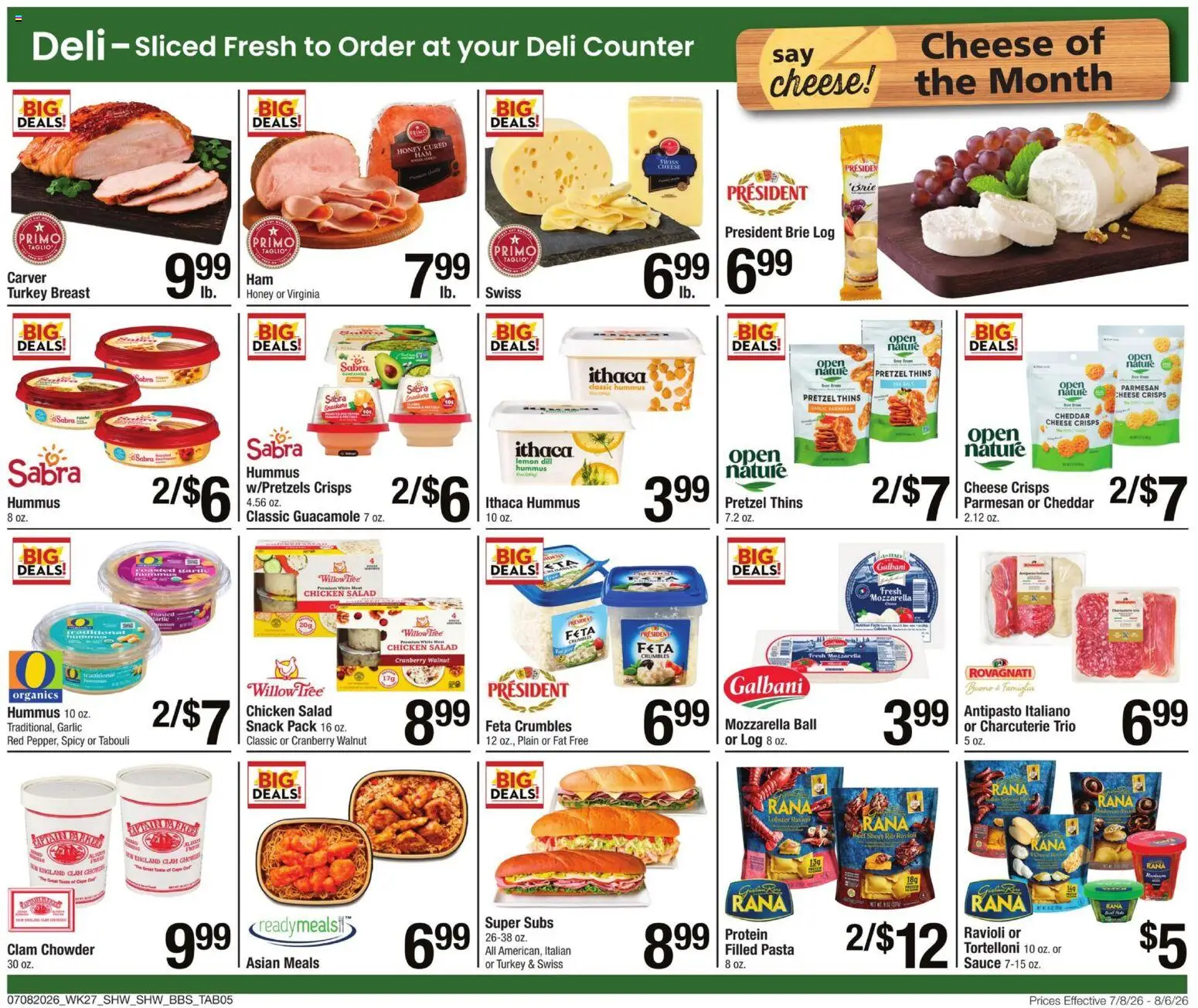 Shaw's Big Book of Savings - valid from 07/08/2026 | Page: 4 | Products: Cheese, Sauce, Garlic, Dill