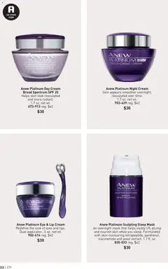 Preview of Avon weekly ads valid from 20.05.2026 | Page: 22 | Products: Night Cream, Mask, Cream