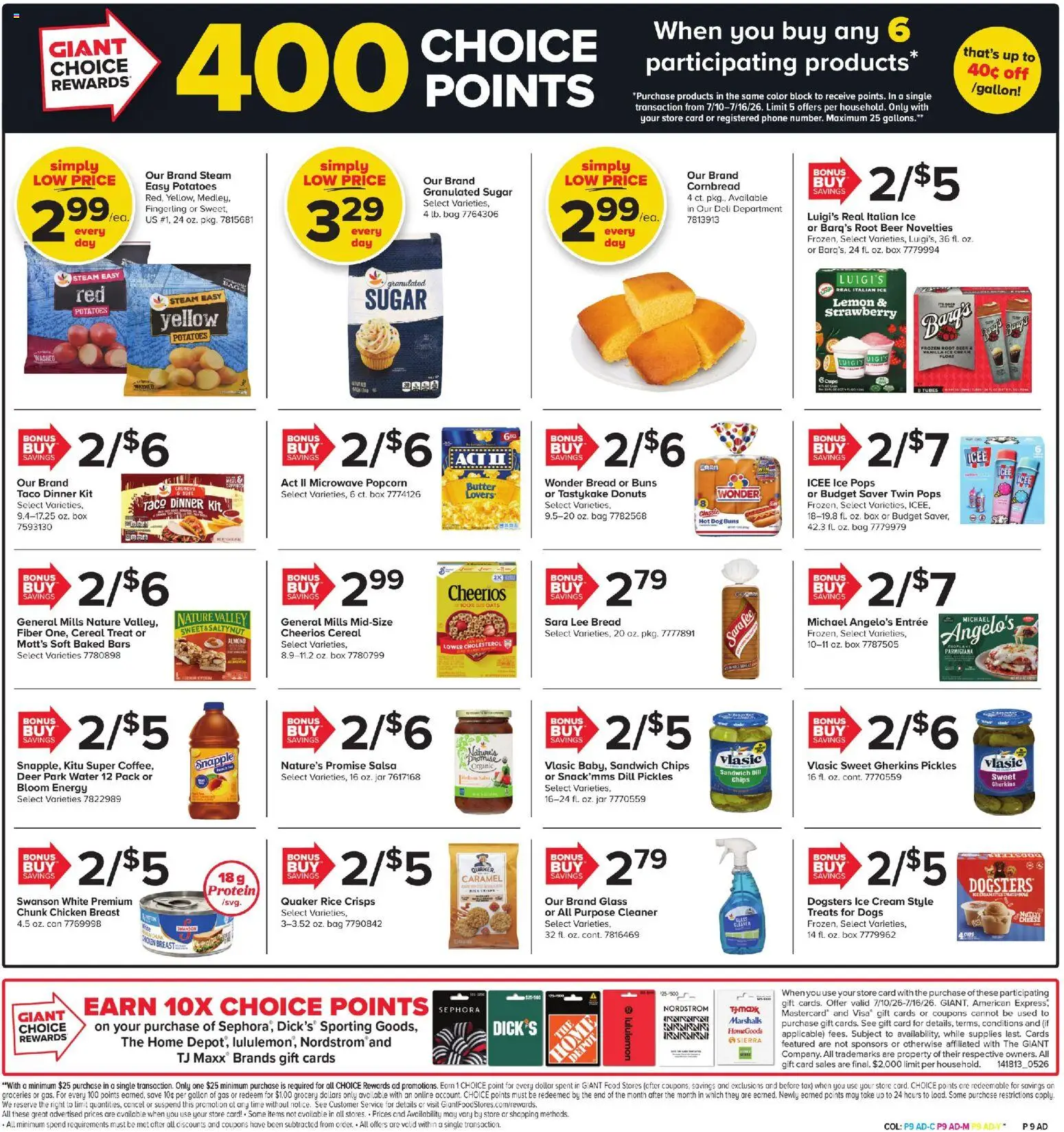 Giant Weekly Ad - valid from 07/10/2026 | Page: 8 | Products: Butter, Chips, Cream, Eggplant