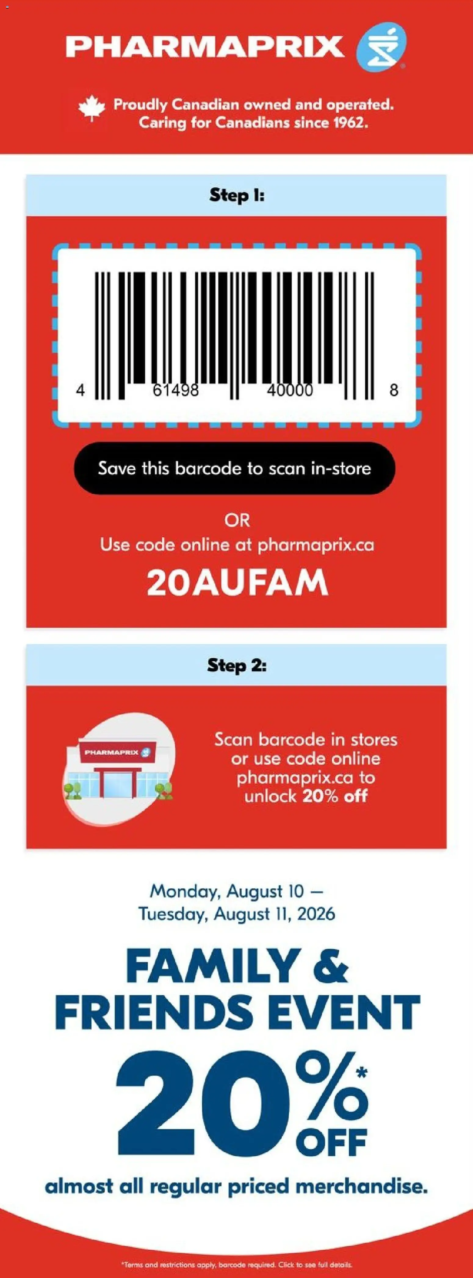 Pharmaprix flyer valid from Aug 10, 2026 | Page: 1