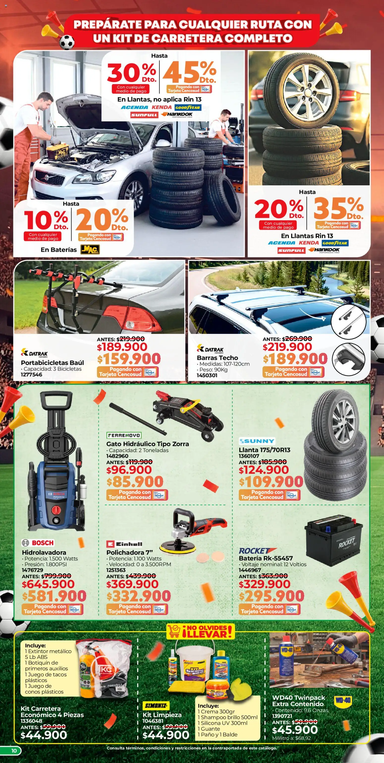 Easy revista - valida desde el 16.03.2026 | Página: 10 | Productos: Crema, Guante, Hidrolavadora, Juego