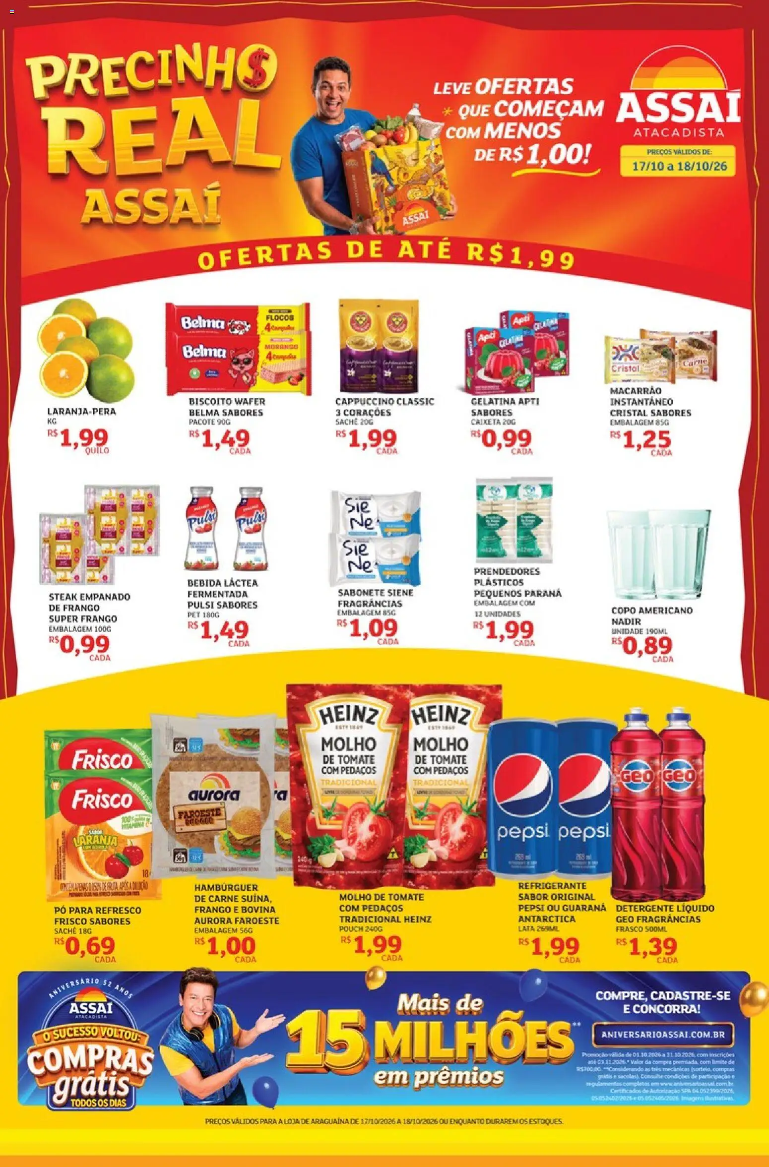 Assaí Atacadista Folheto - válido de 17/10/2026 | Página: 1