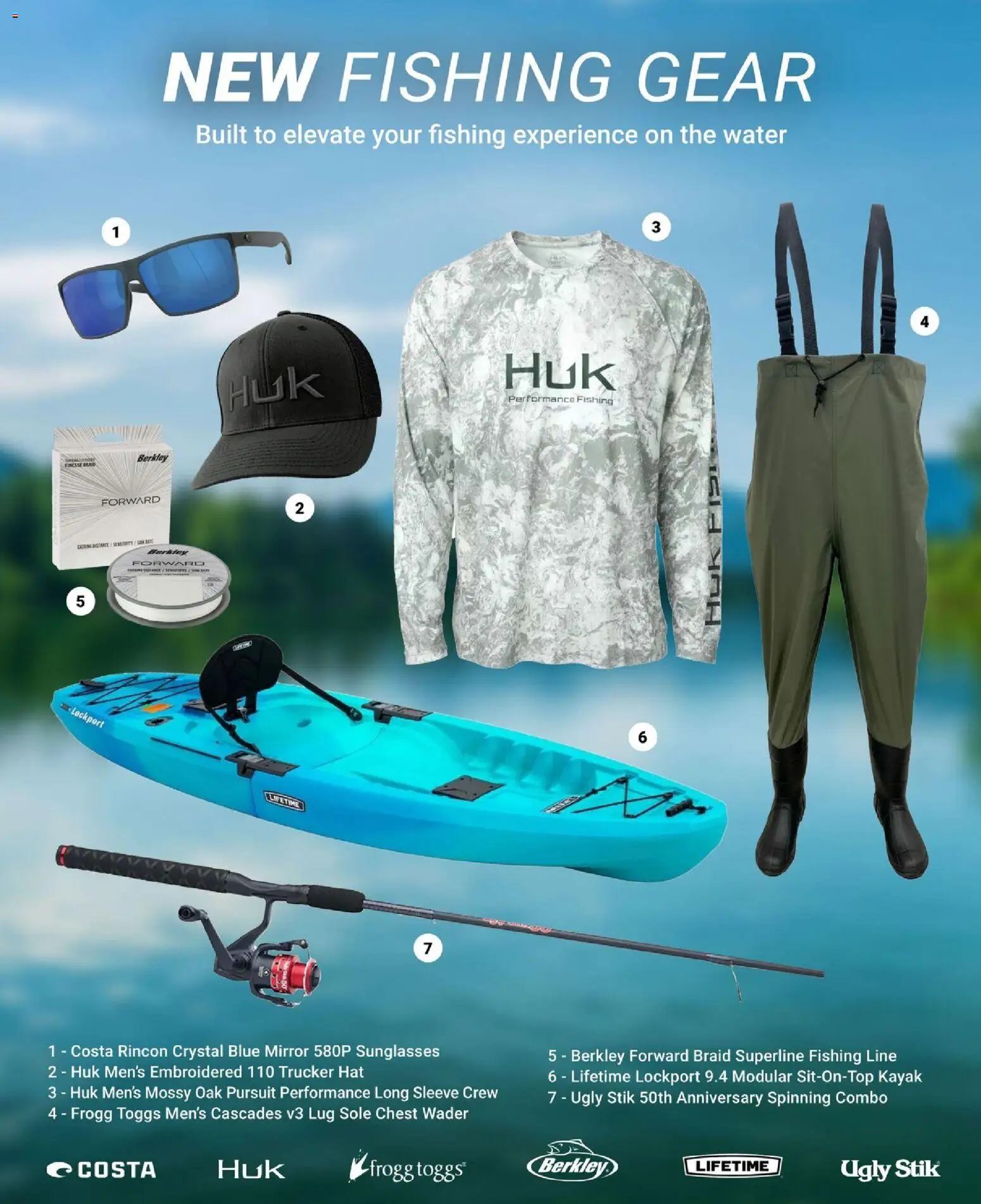 Dunham's Sports Fishing Guide - valid from 04.06.2026 | Page: 3 | Products: Mirror, Kayak, Water, Hat