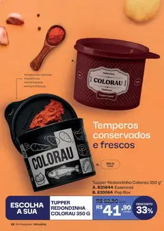 Tupperware catálogo Vitrine 09 - Pré-Visualização do folheto da loja Tupperware, válido de 01/09/2026 | Página: 18 | Produtos: Pó, Armário, Colorau