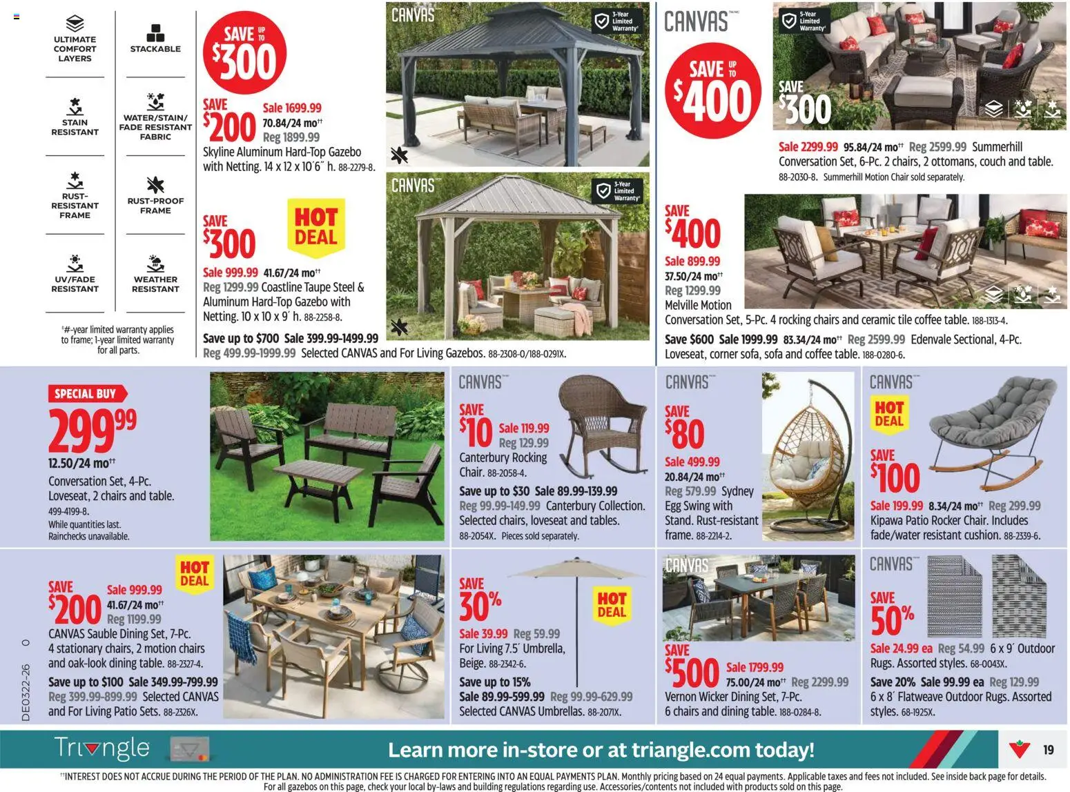 Canadian Tire flyer valid from 28.05.2026 | Page: 18 | Products: Sofa, Couch, Chair, Coffee