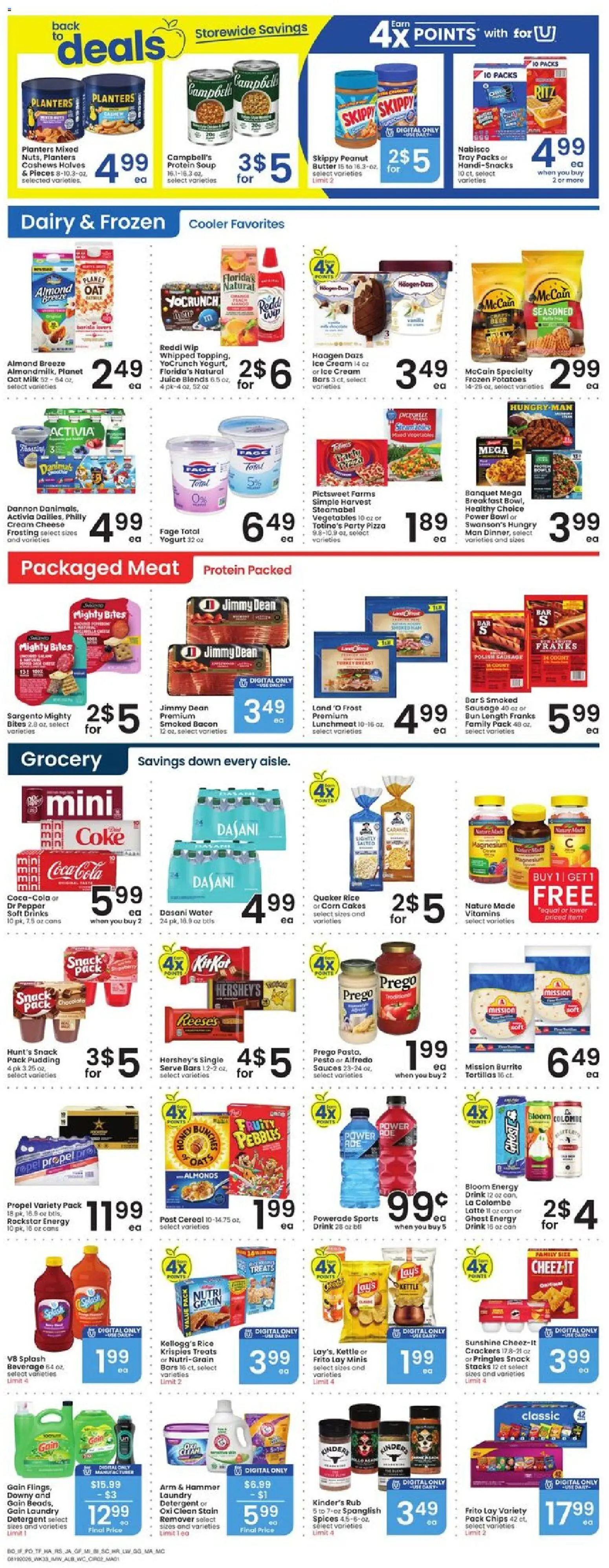 Albertsons Weekly Ad - valid from 08/19/2026 | Page: 3 | Products: Almonds, Wc, Milk, Butter