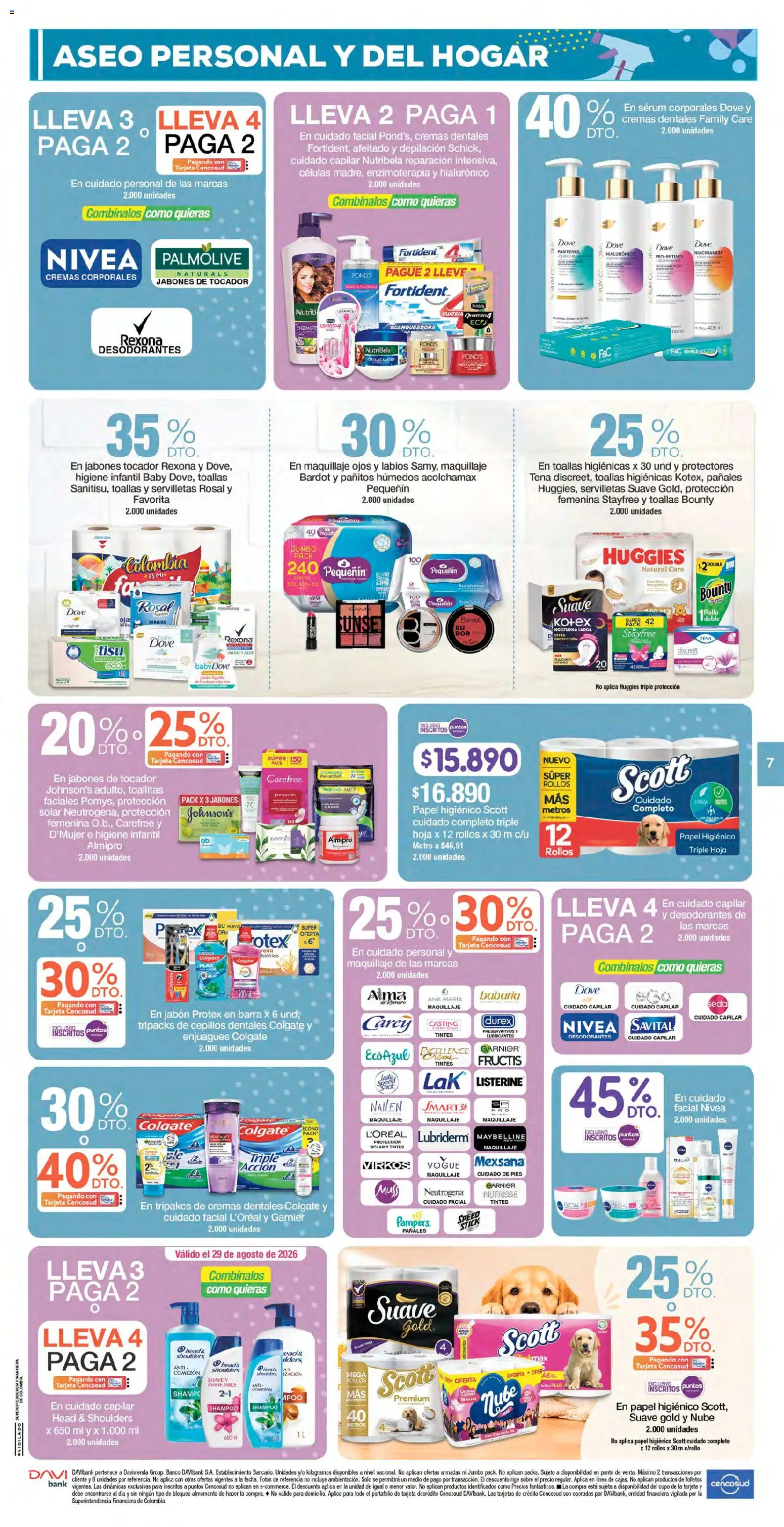 Jumbo revista - valida desde el 28/08/2026 | Página: 7 | Productos: Banco, Jabón líquido, Serum, Servilletas