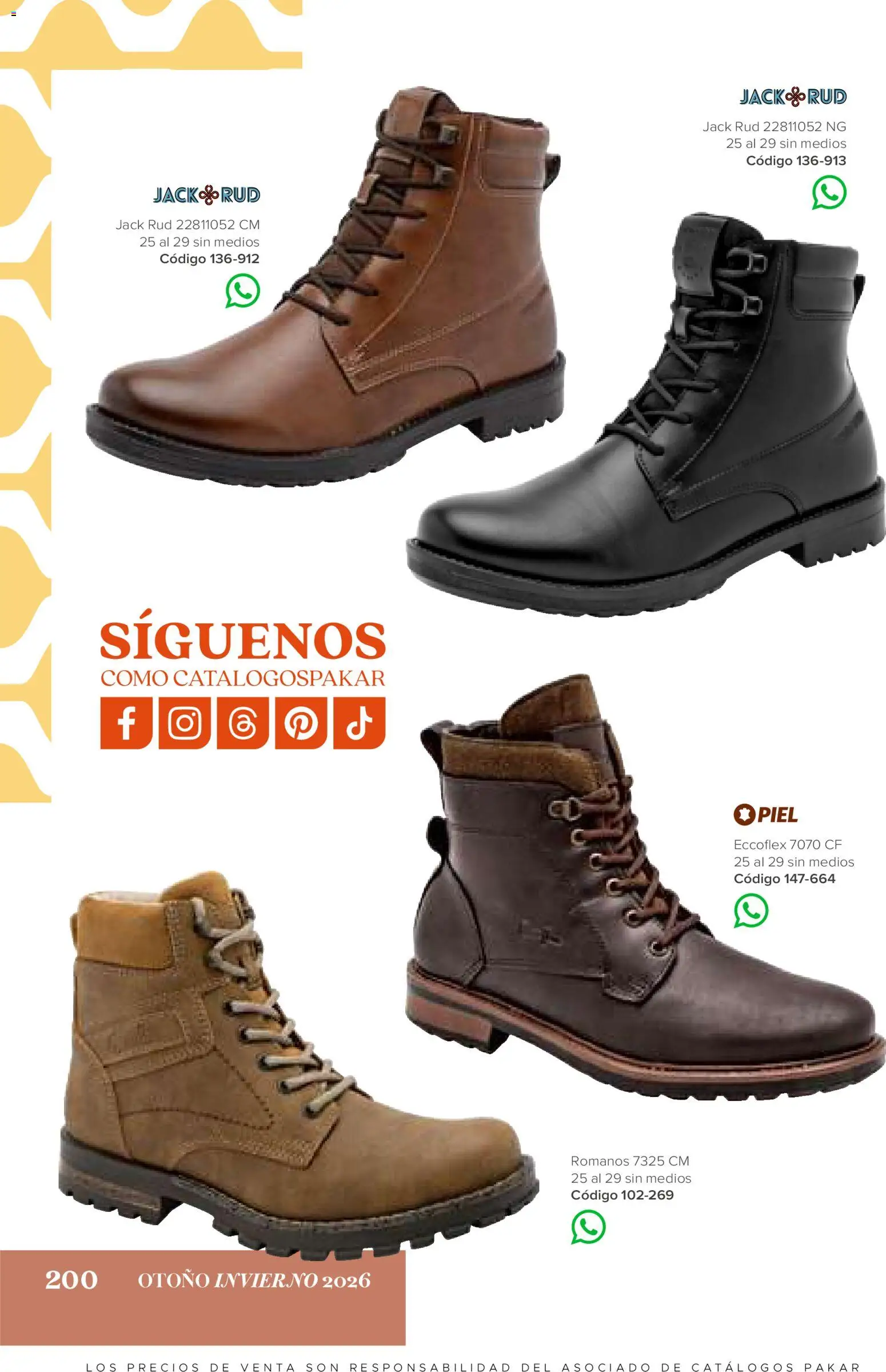Nuevas ofertas de SC Pakar válidas en toda la República Mexicana desde el 31/07/2026. ¡Encuentra las mejores ofertas en SC Pakar catálogo Hombre! | Página: 200