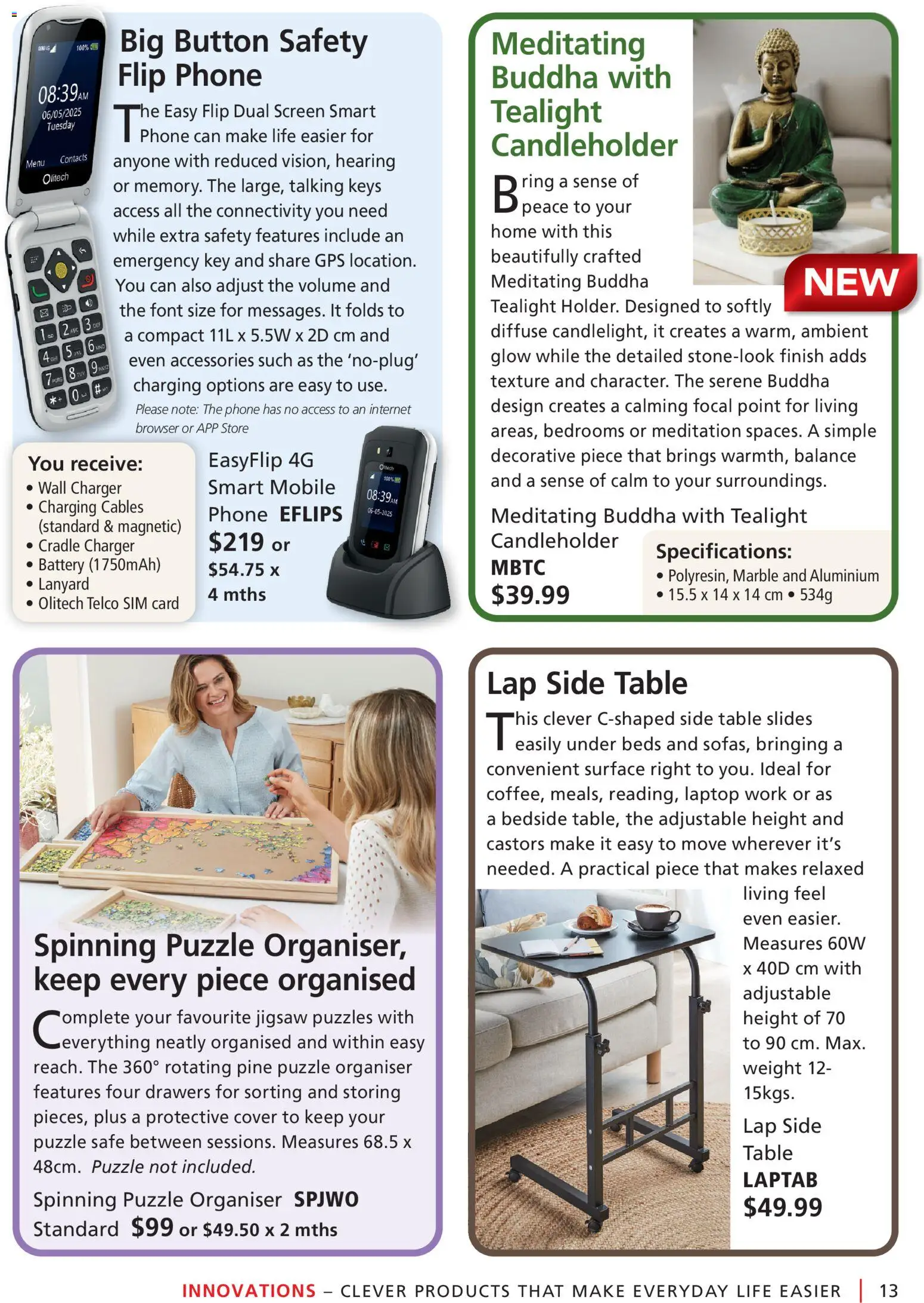 Innovations catalogue - valid from 24/08/2026 | Page: 13 | Products: Slides, Accessories, Weight, Screen