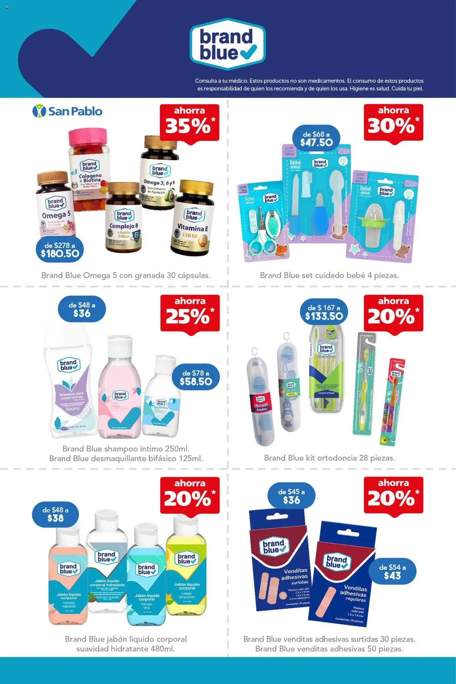 Nuevas ofertas de Farmacia San Pablo válidas en toda la República Mexicana desde el 30/08/2026. ¡Encuentra las mejores ofertas en Farmacia San Pablo catálogo! | Página: 3 | Productos: Desmaquillante, Granada, Shampoo, Omega