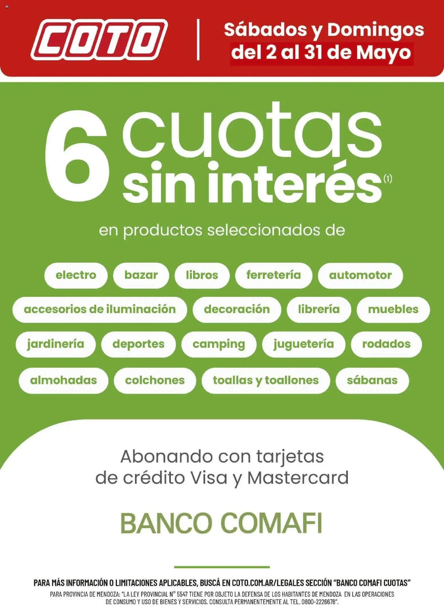 Coto - Banco Comafi Mayo │ válido desde el 02.05.2026 | Página: 1