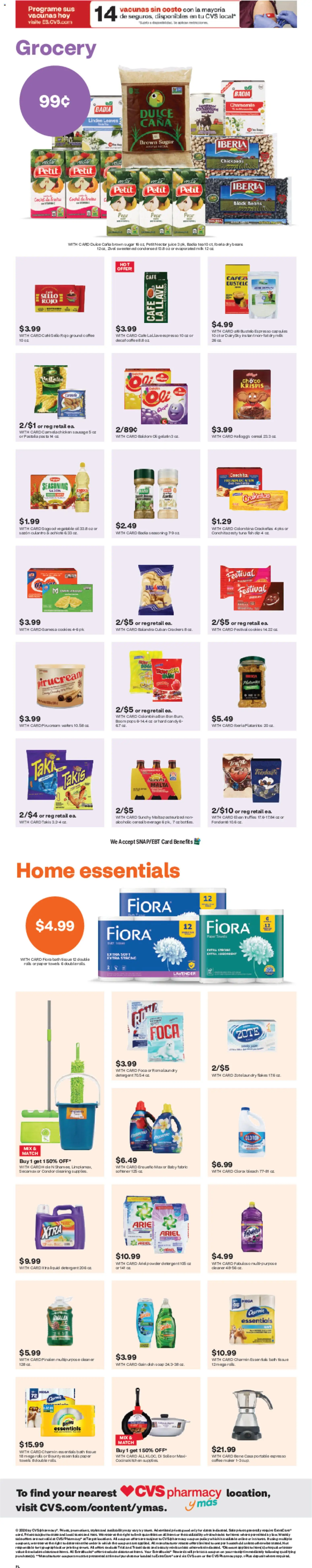CVS Pharmacy y más - valid from 03.05.2026 | Page: 2 | Products: Powder, Coffee, Juice, Cookies