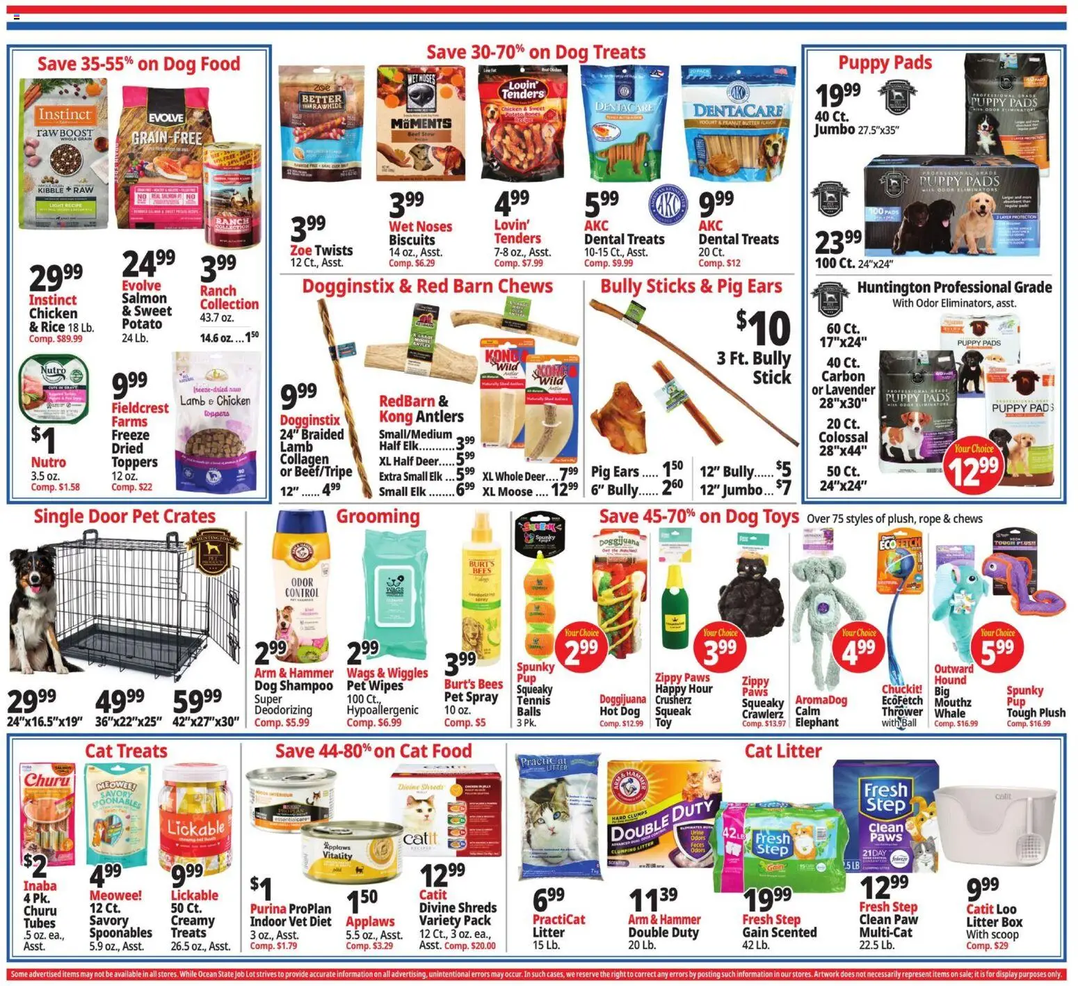 Ocean State Job Lot Weekly Ad - valid from 07/02/2026 | Page: 17 | Products: Box, Cat Litter, Pet Wipes, Pads