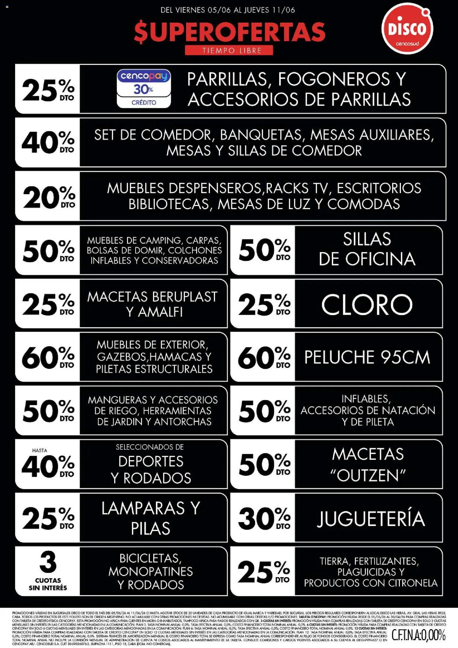 Disco - Ofertas | Electro, T. Libre y más │ válido desde el 05.06.2026 | Página: 4 | Productos: Disco, Pilas, Citronela, Pileta