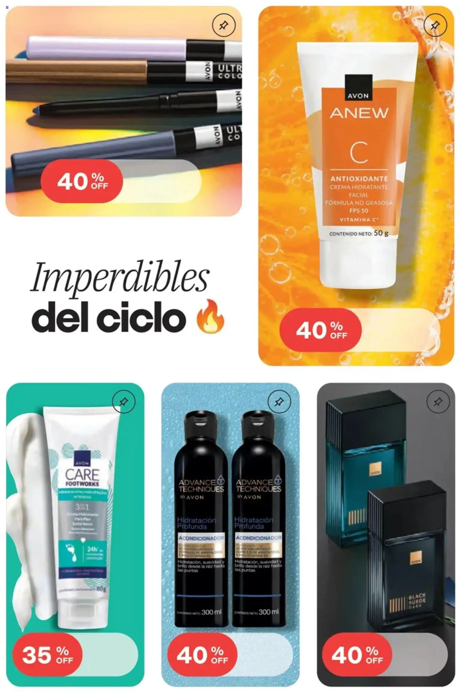 Catálogo AVON Campaña 13 │ válido desde el 01/09/2026 | Página: 6 | Productos: Acondicionador, Brillo, Pasta, Crema